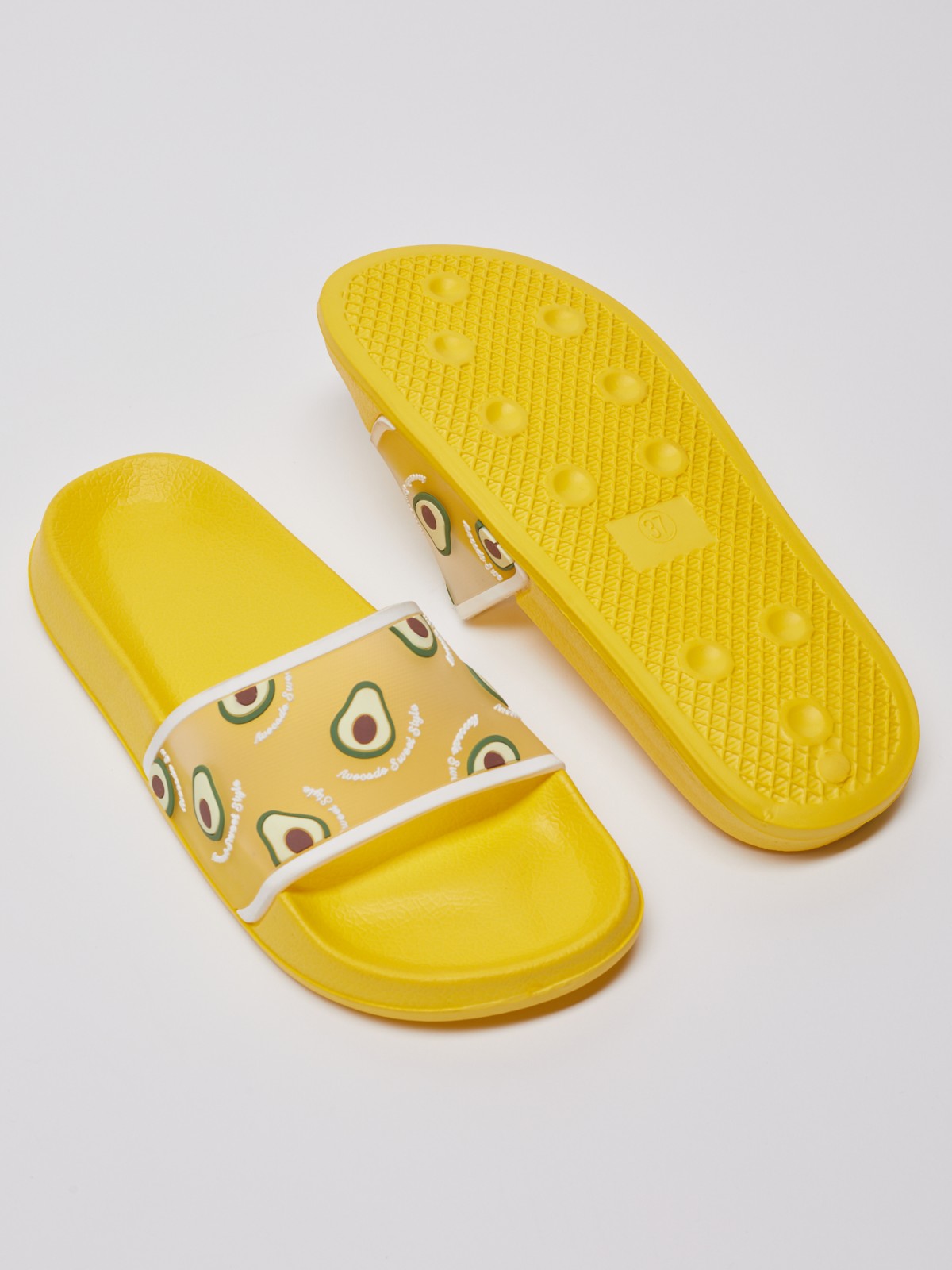 Пляжные шлёпанцы zolla 022239D59025, цвет желтый, размер 36 - фото 4