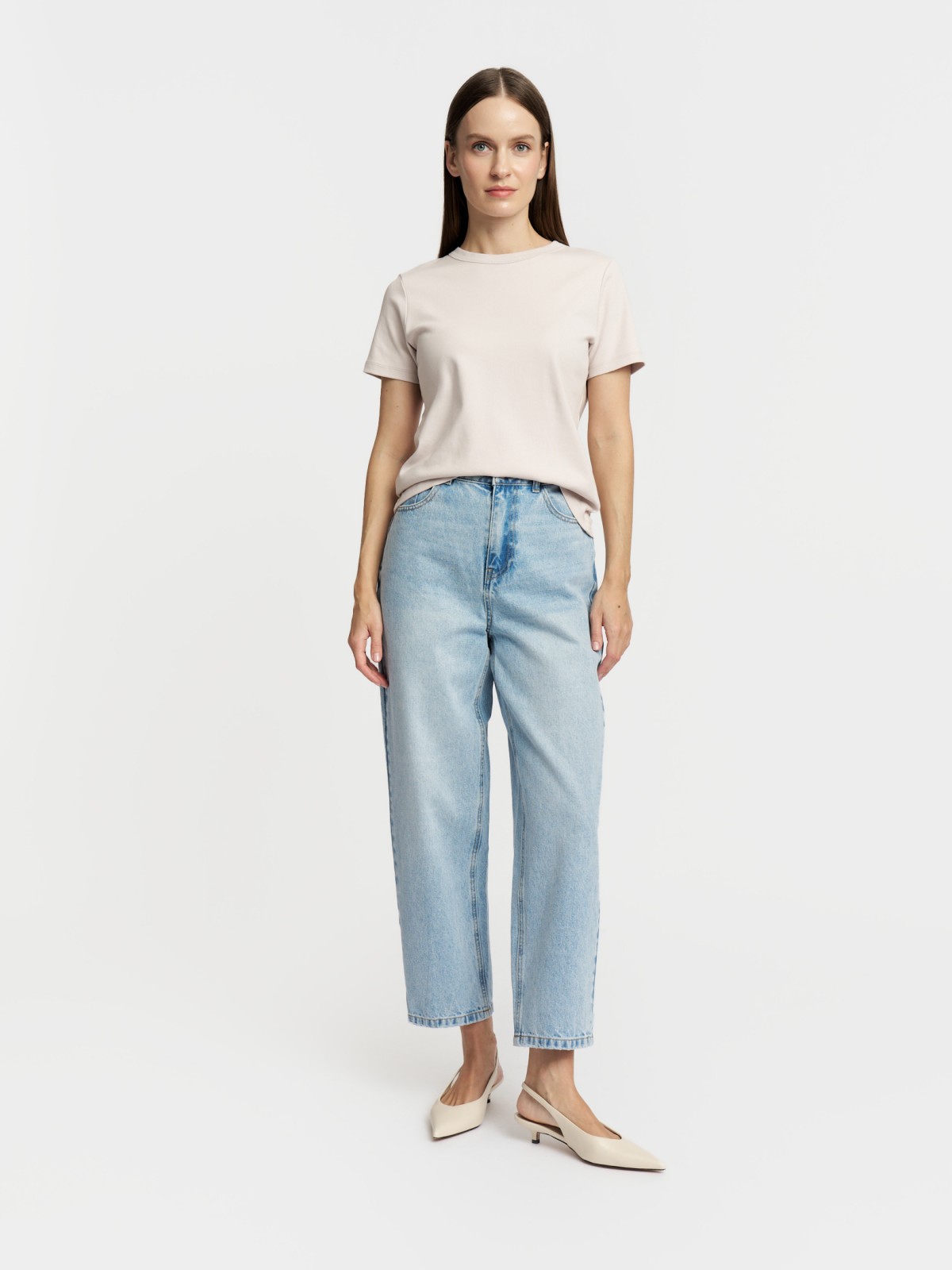 Джинсы силуэта Balloon с посадкой Loose