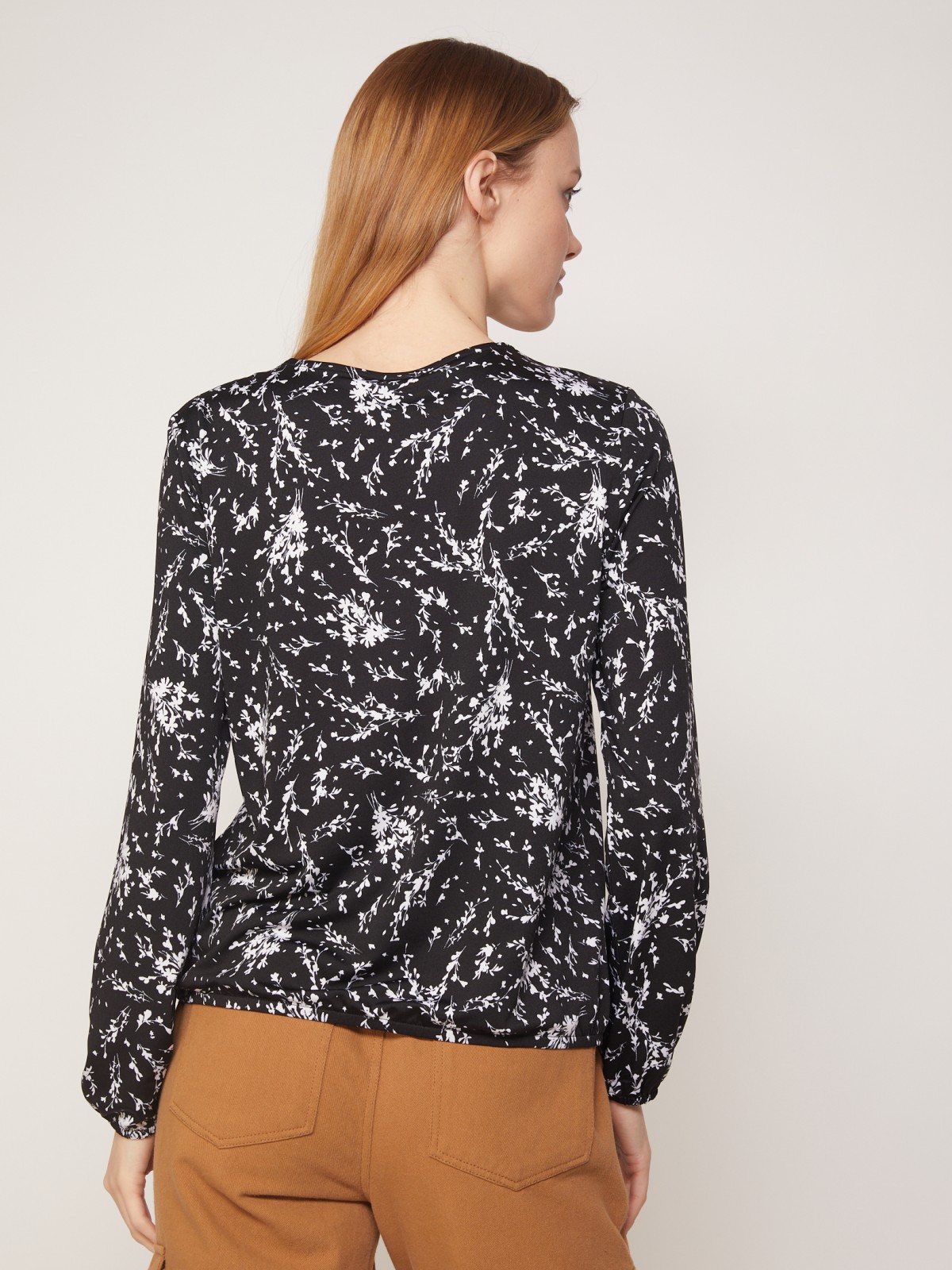 Блузка с цветочным принтом