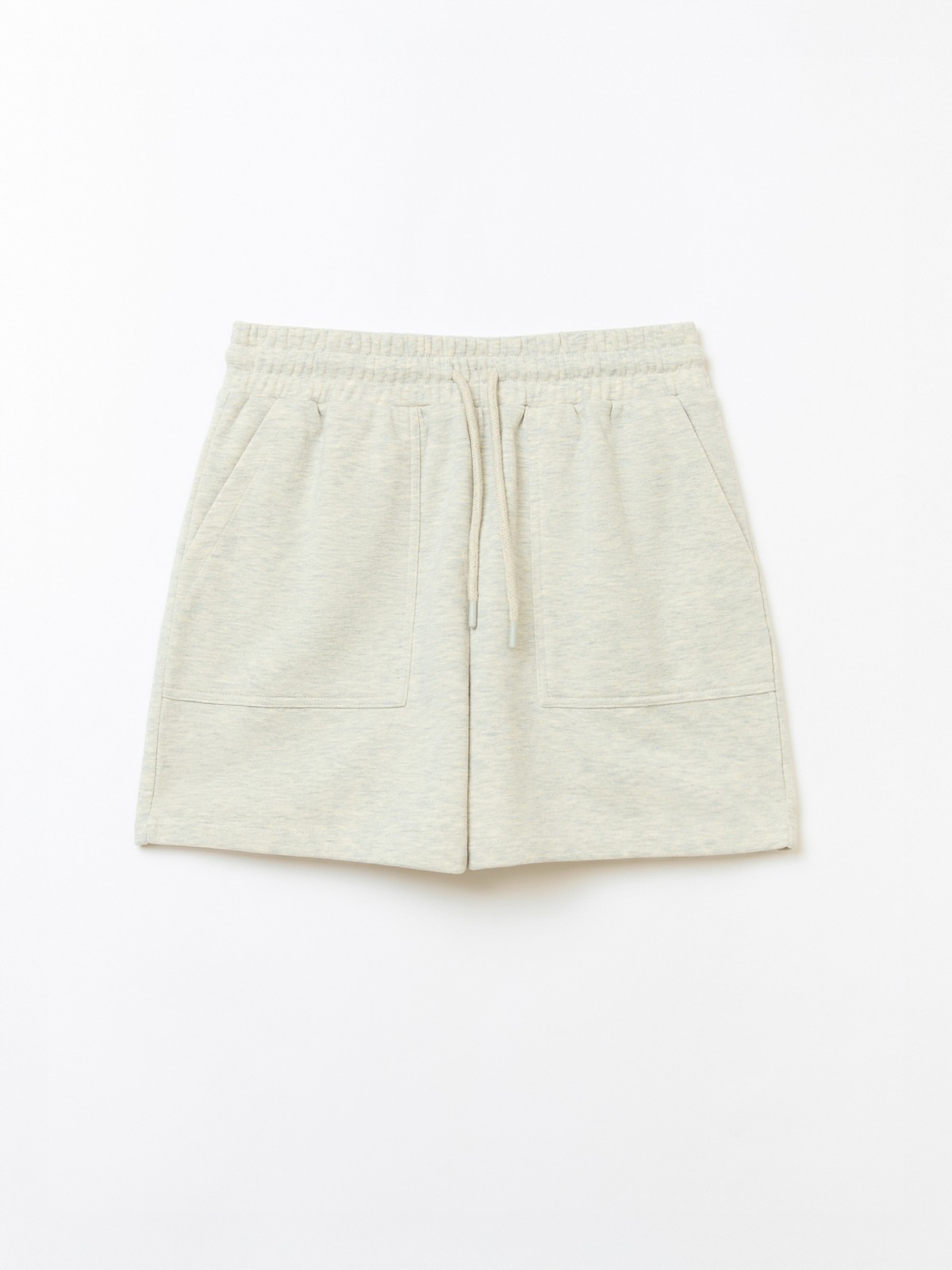 Трикотажные короткие шорты с карманами