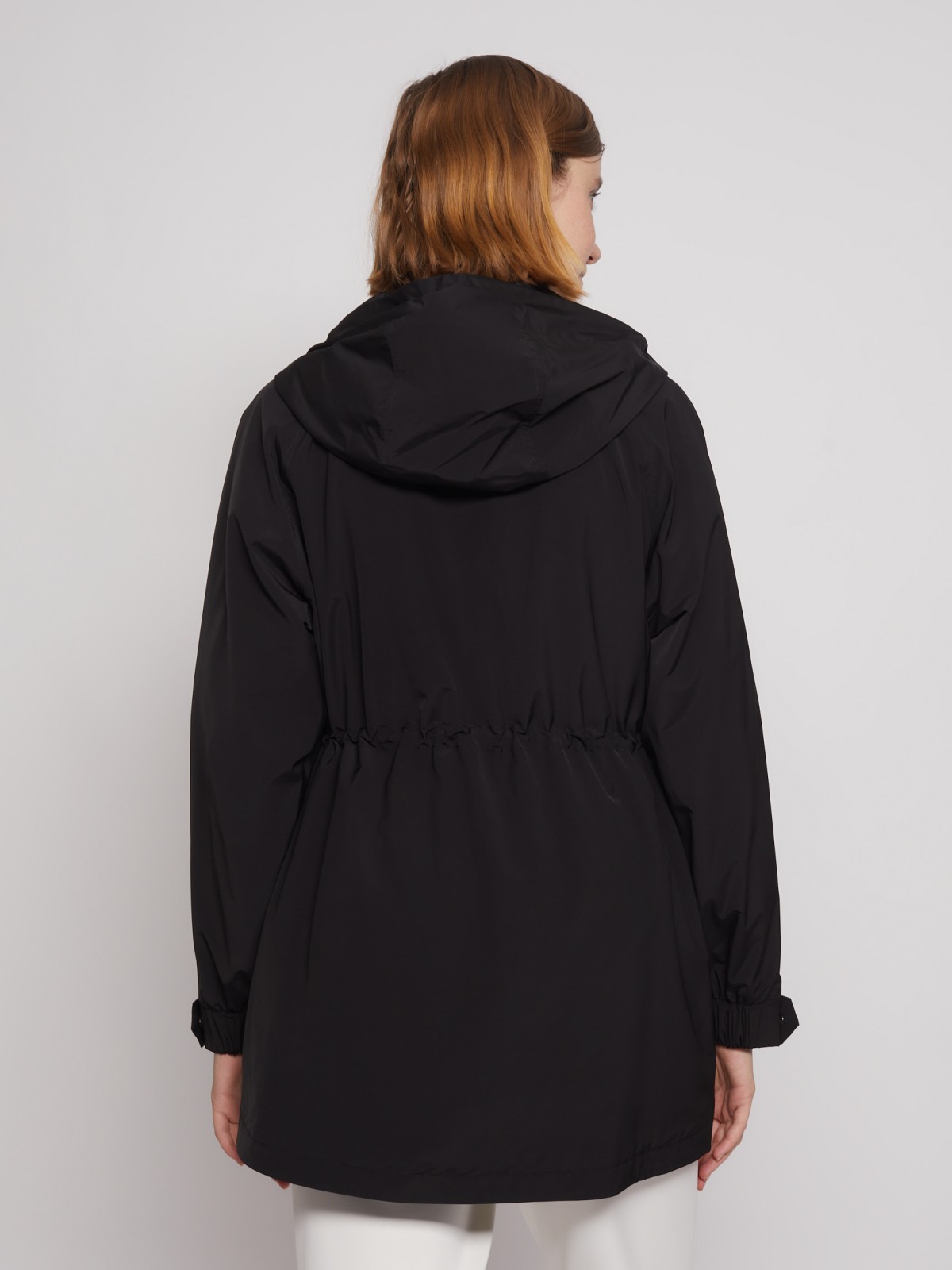 Куртка-парка с капюшоном zolla 022215712164, цвет черный, размер S - фото 5