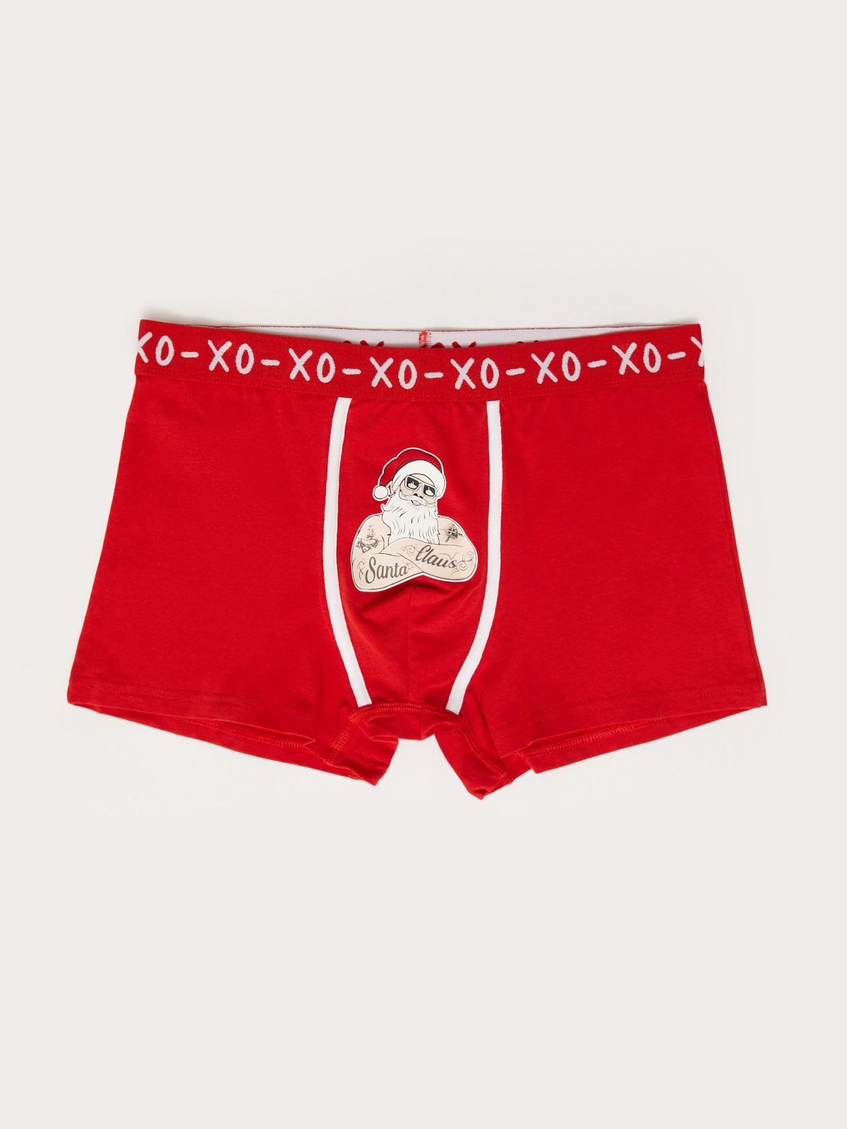 Новогодние трусы-боксеры из хлопка