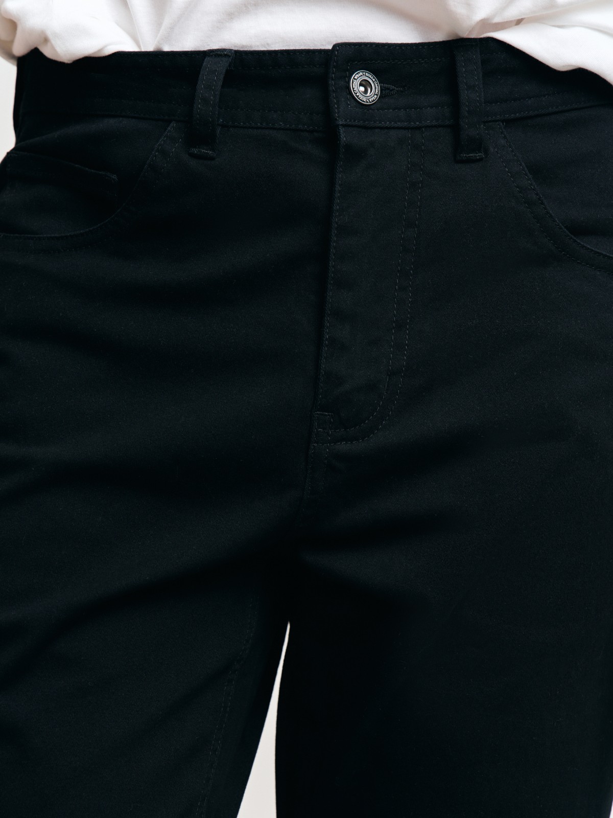 Брюки силуэта Slim из хлопка