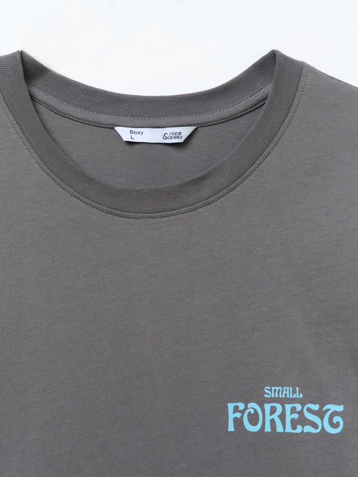 Футболка из хлопка с принтом на спине