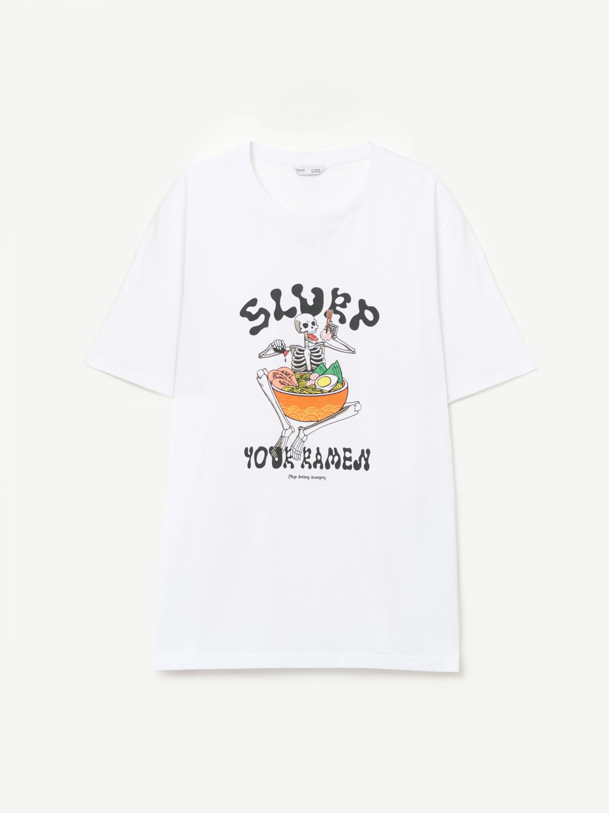 Футболка из хлопка с принтом