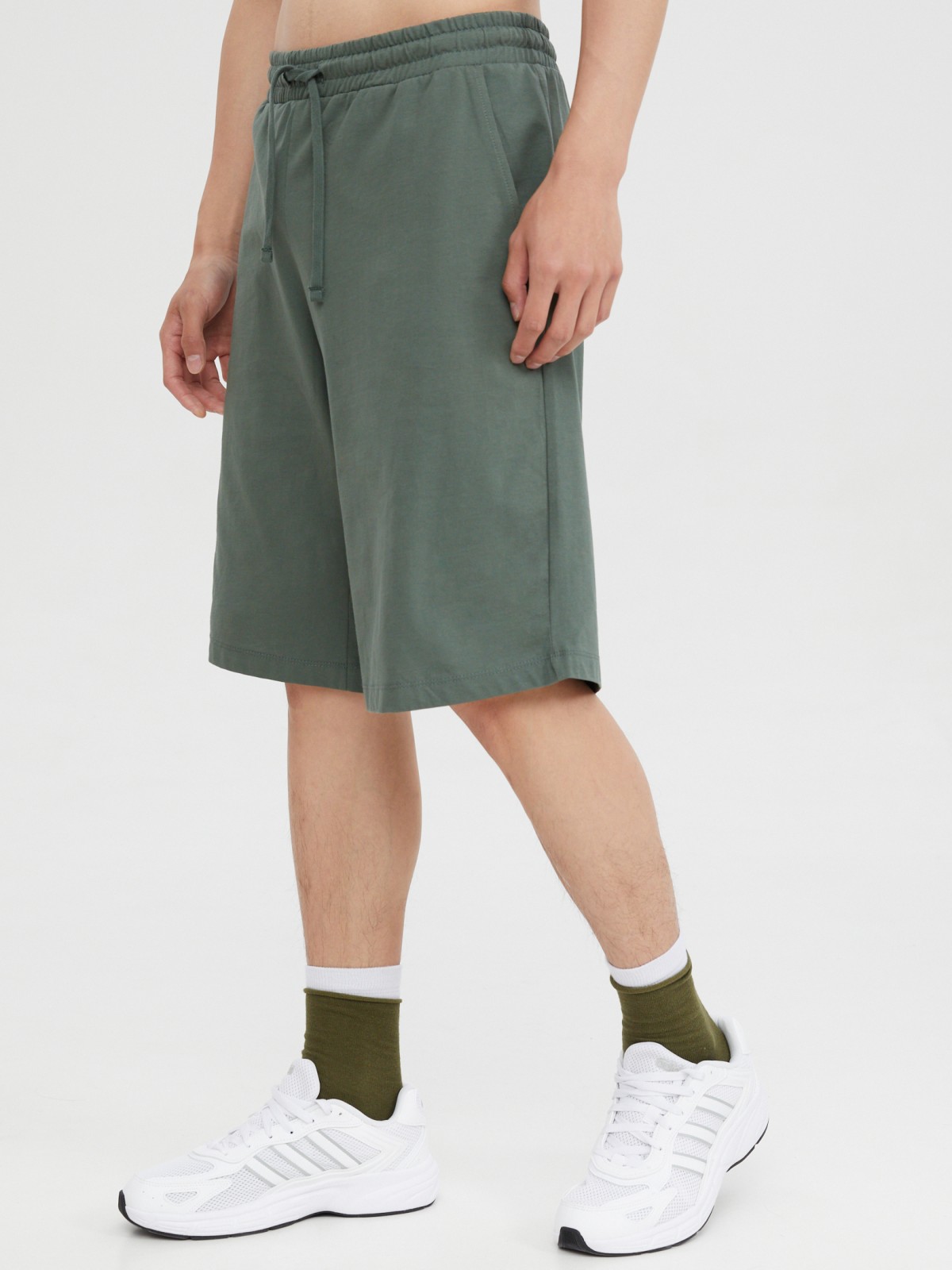 Трикотажные шорты на резинке из хлопка