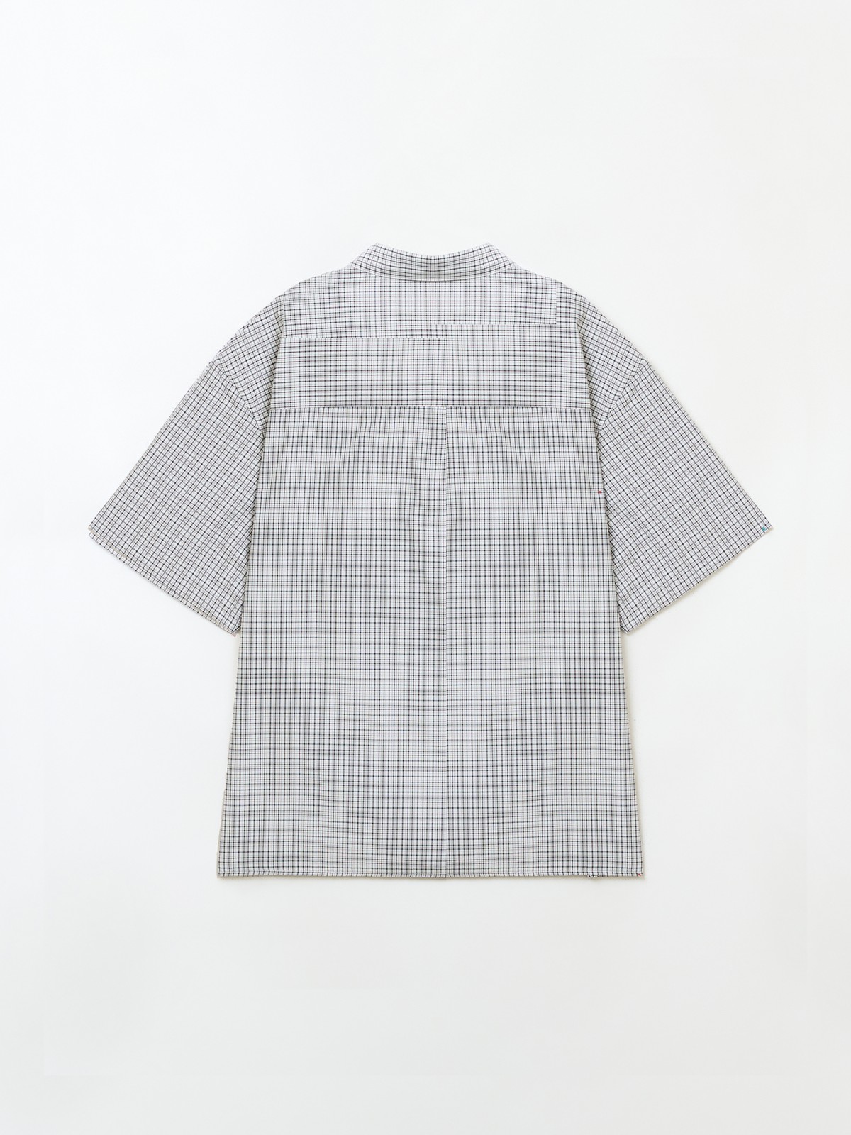 Рубашка оверсайз в клетку с коротким рукавом