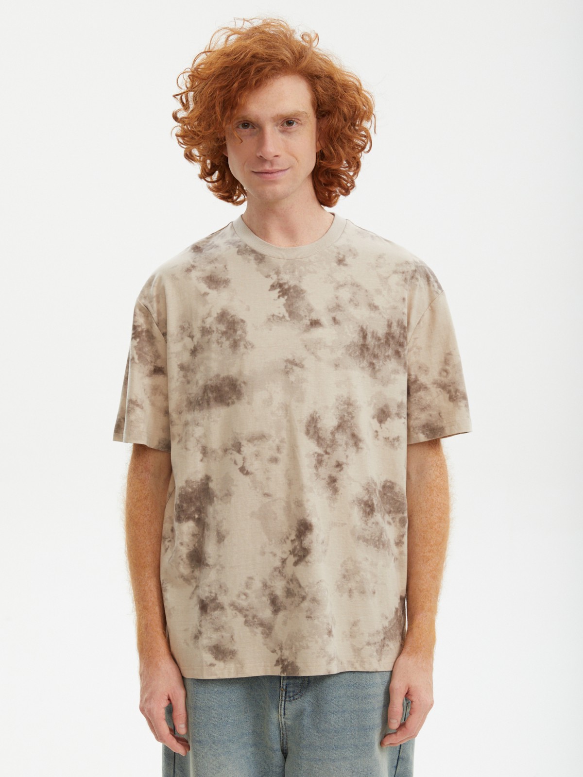 Футболка из хлопка с принтом