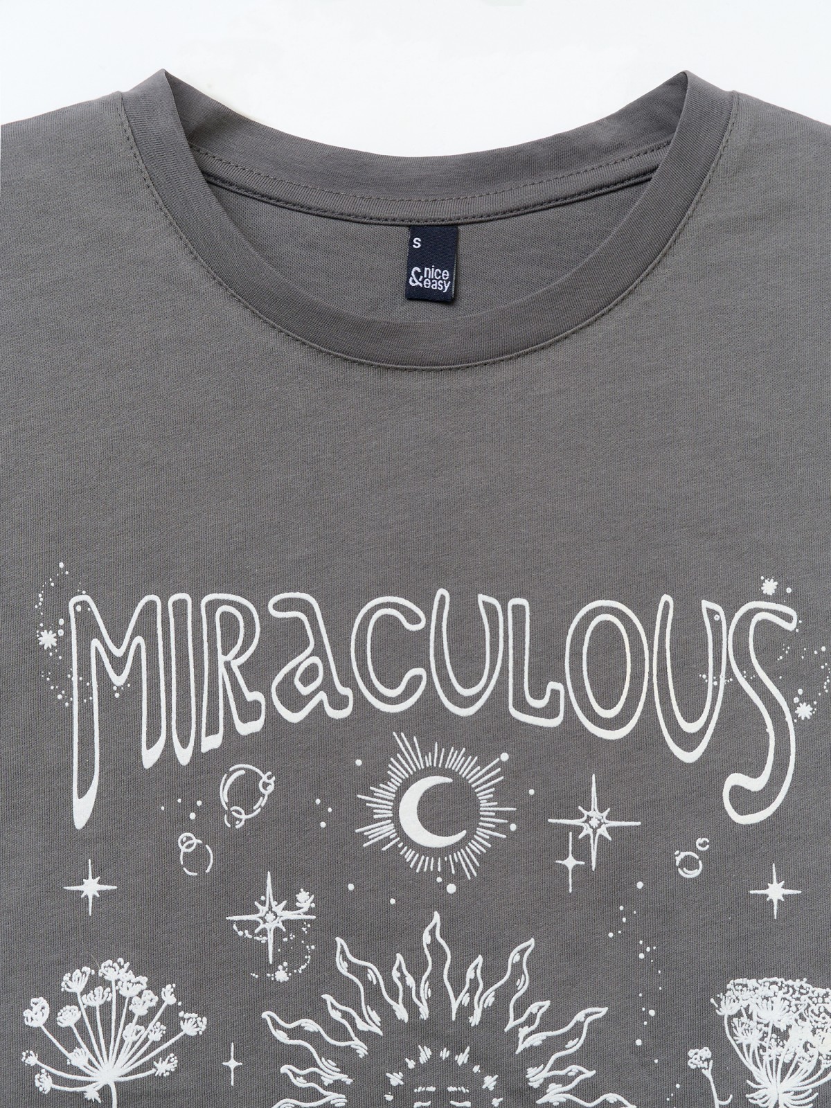 Футболка из хлопка с принтом