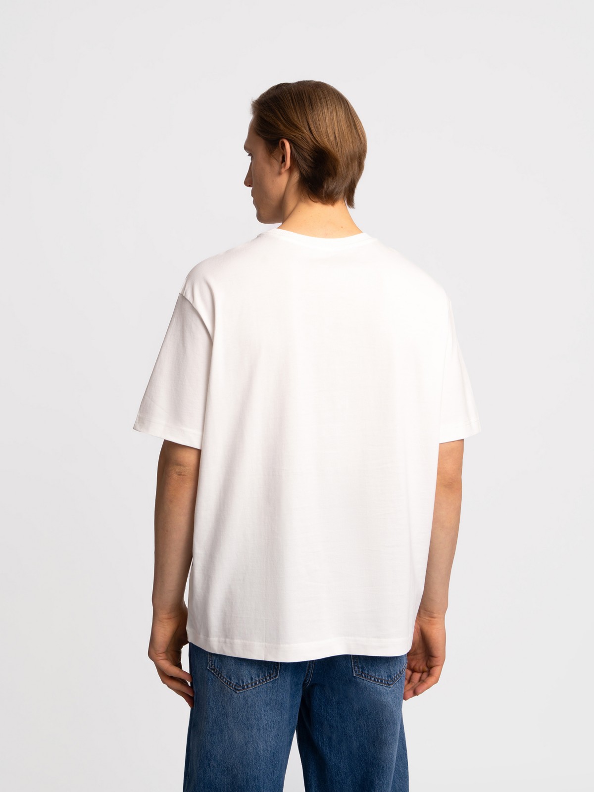 Футболка оверсайз из хлопка с коротким рукавом