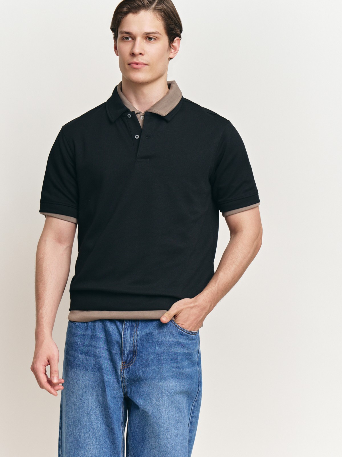 Футболка поло с коротким рукавом