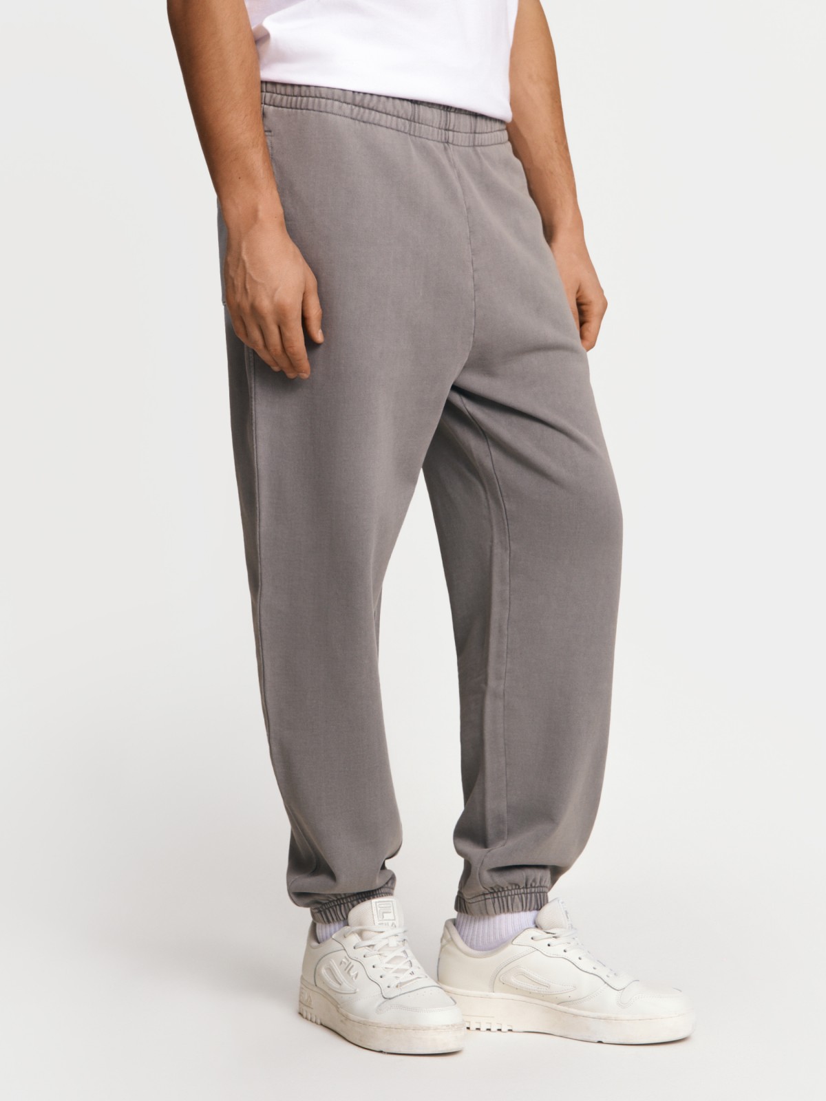 Трикотажные брюки-джоггеры из хлопка