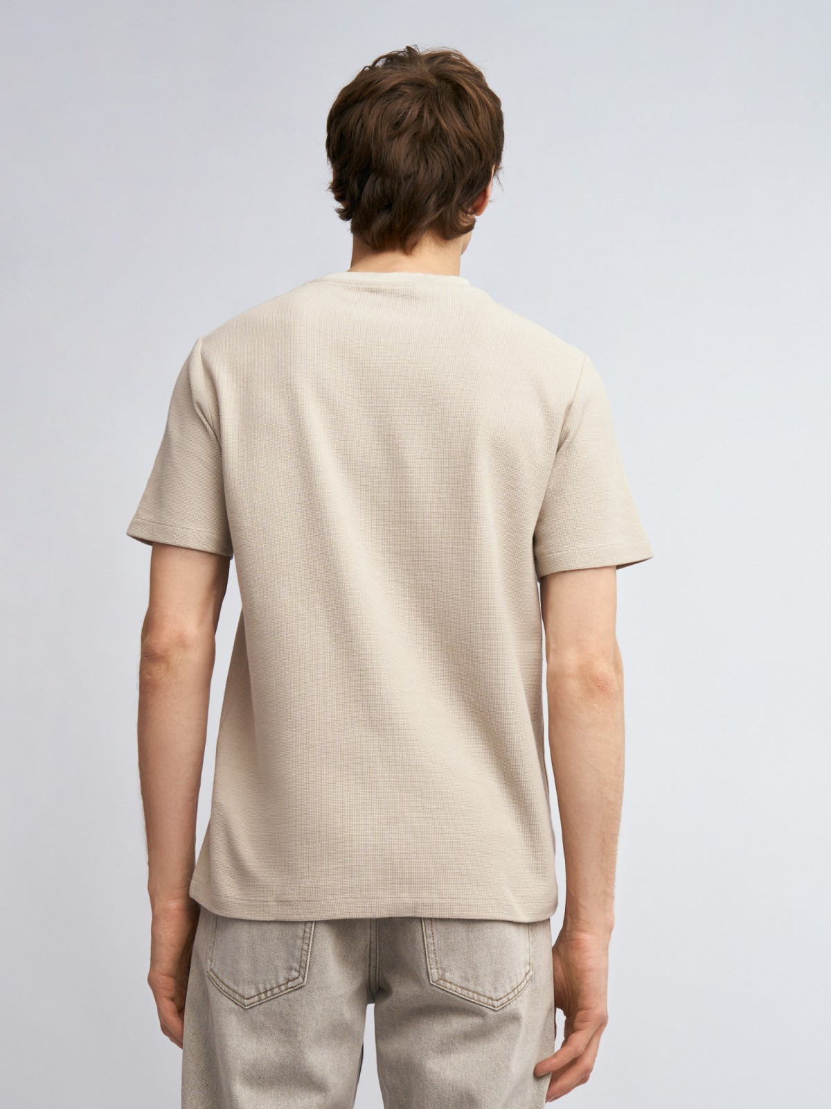 Футболка из хлопка с принтом-надписью