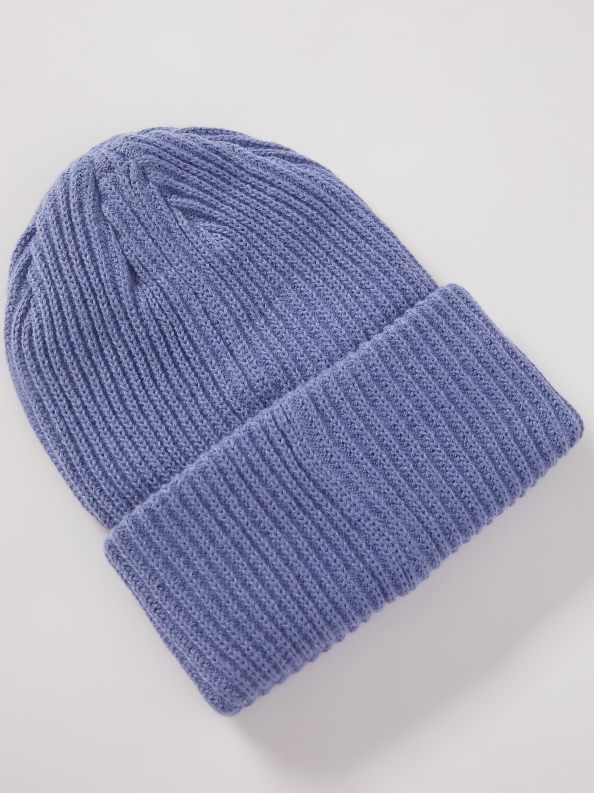 Тёплая шапка-бини zolla 02211924J015, цвет лиловый, размер 54-58 - фото 3