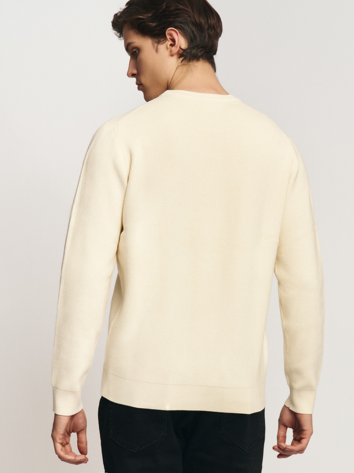 Трикотажный джемпер с длинным рукавом