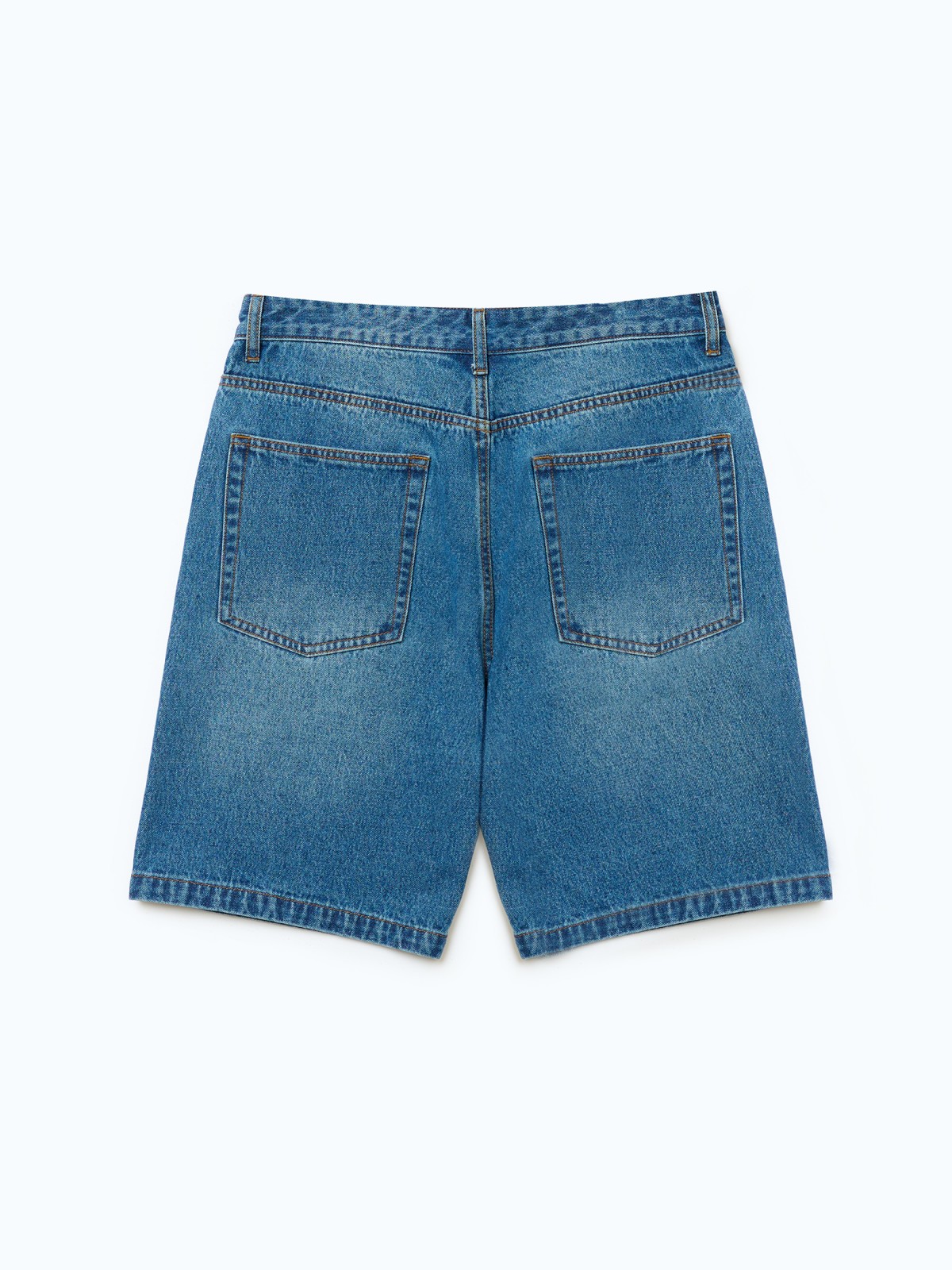 Джинсовые прямые шорты короткие