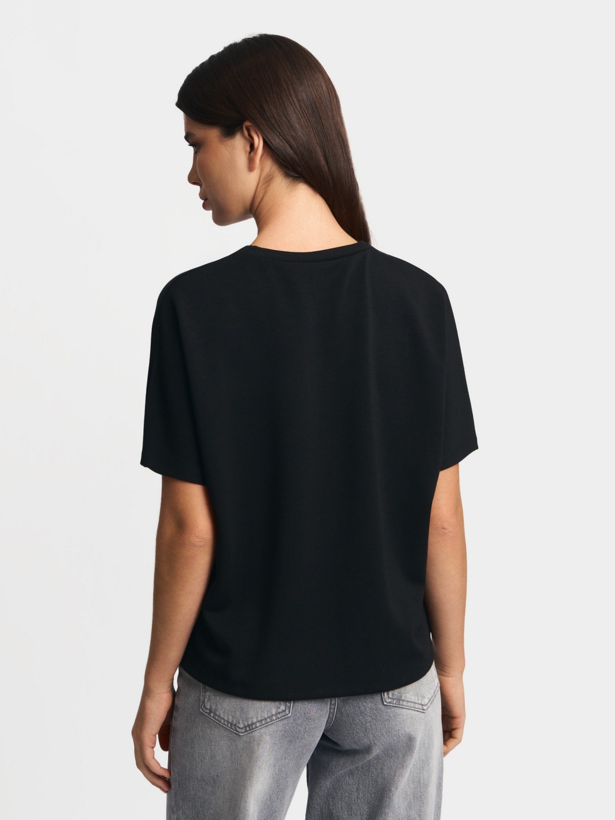 Футболка с принтом-надписью