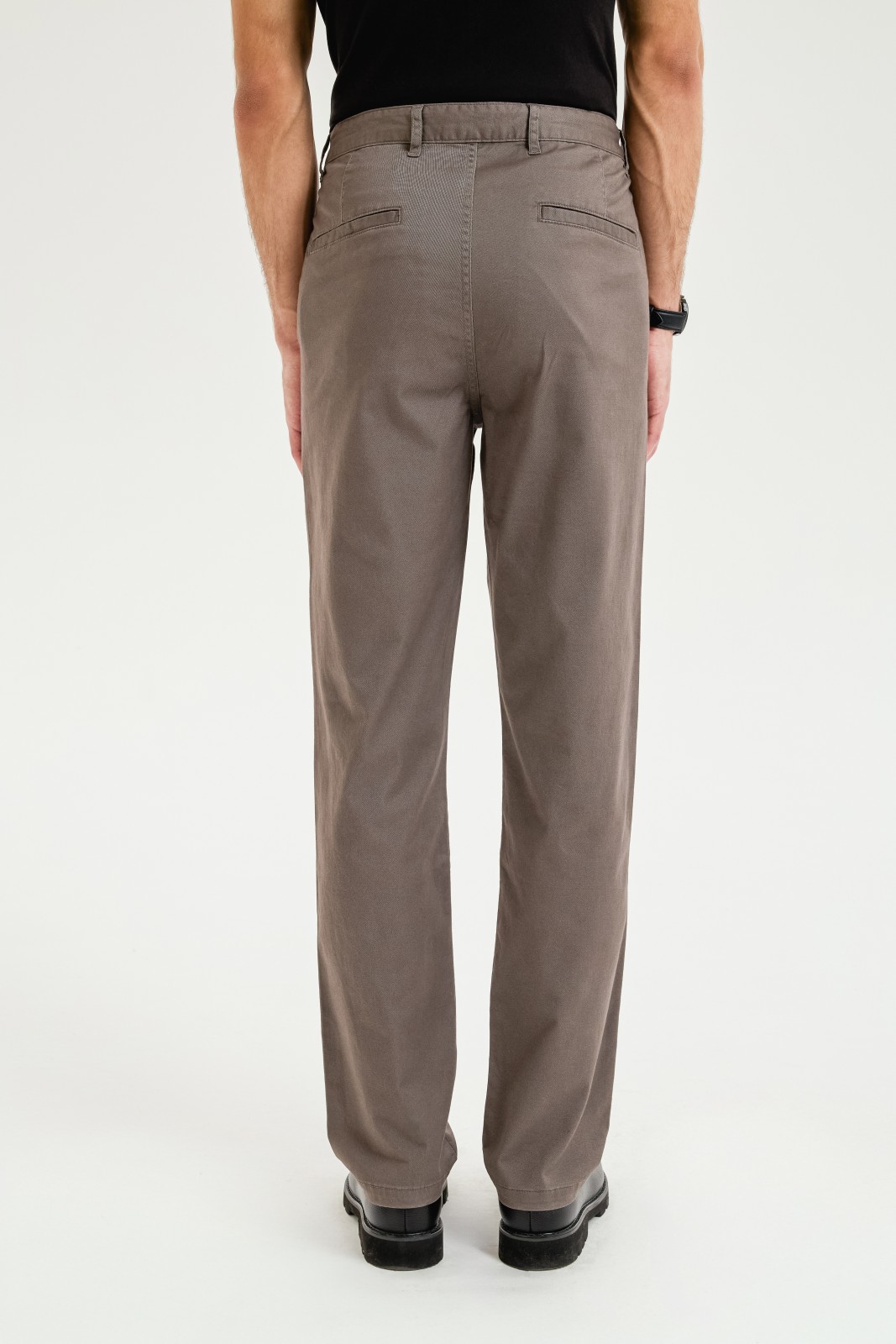 Брюки прямого силуэта из хлопка