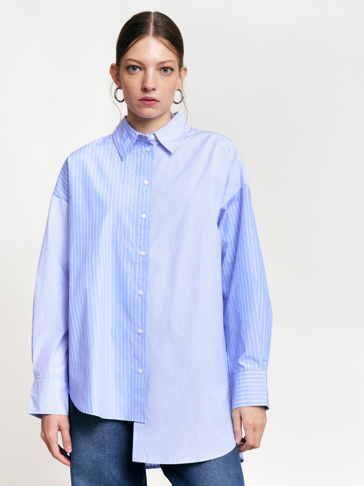 Рубашка с узором в полоску