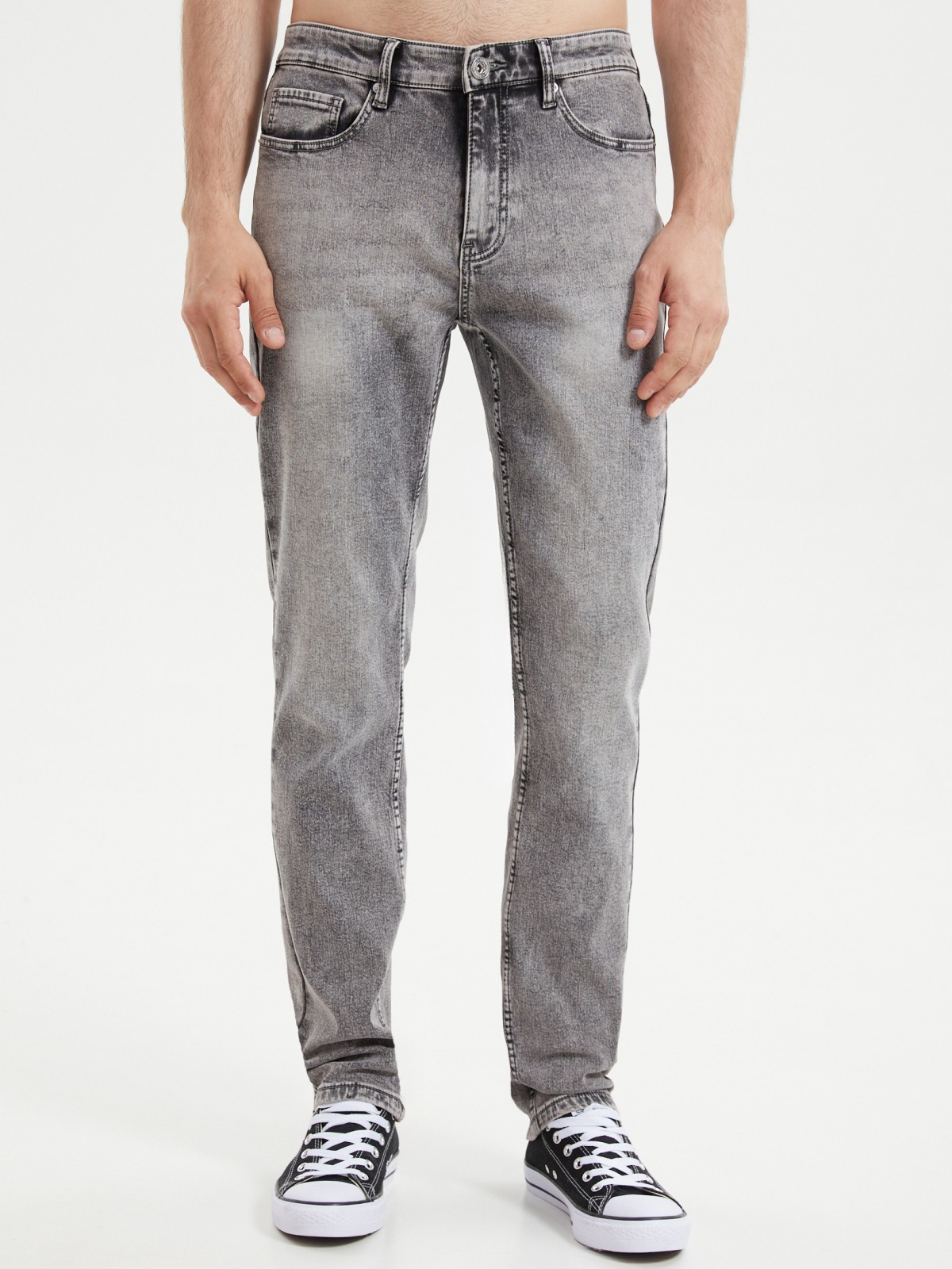 Утеплённые джинсы Slim с начёсом