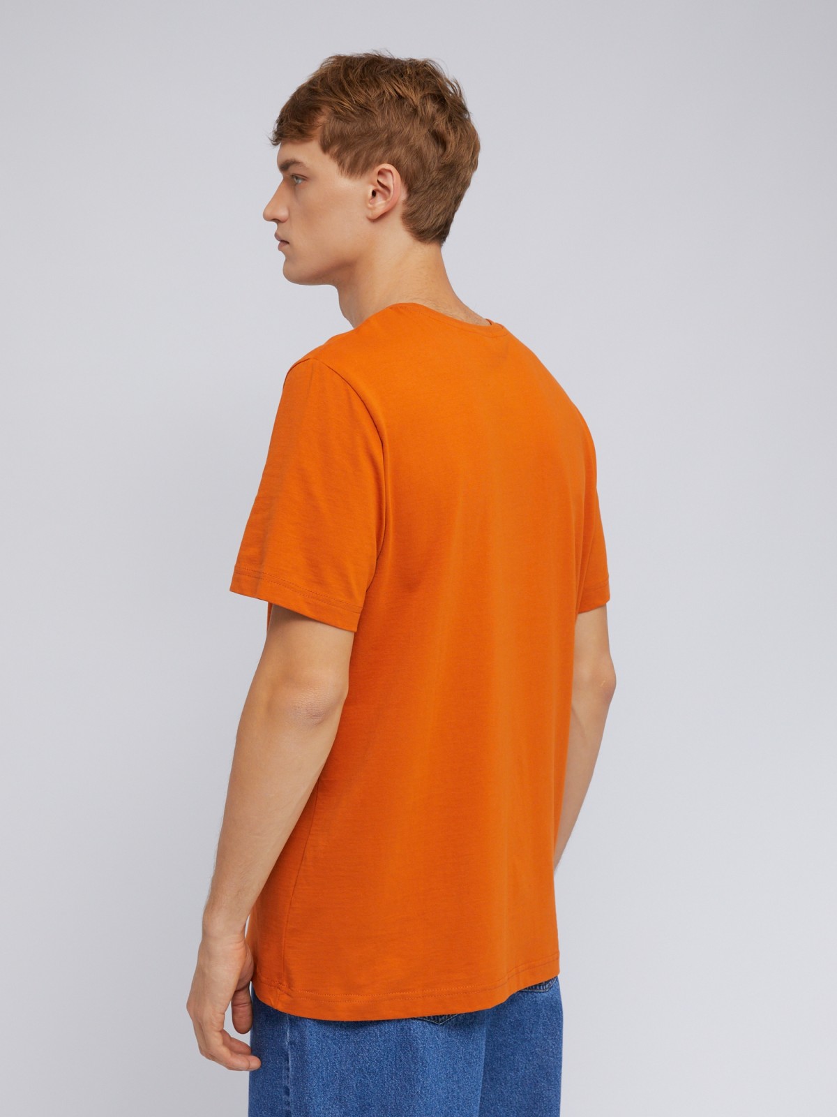 Футболка из хлопка с принтом-надписью