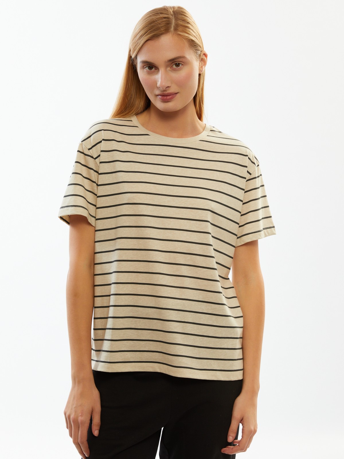 Футболка из хлопка в полоску