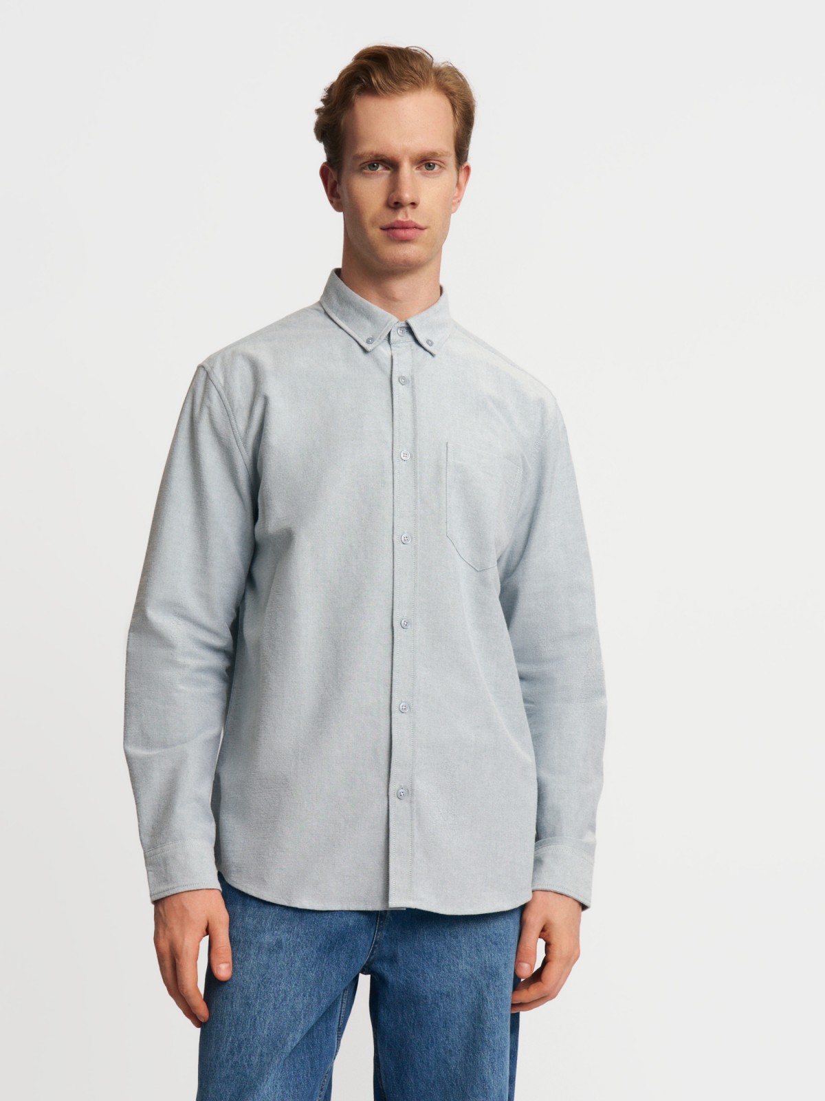 Офисная рубашка из хлопка