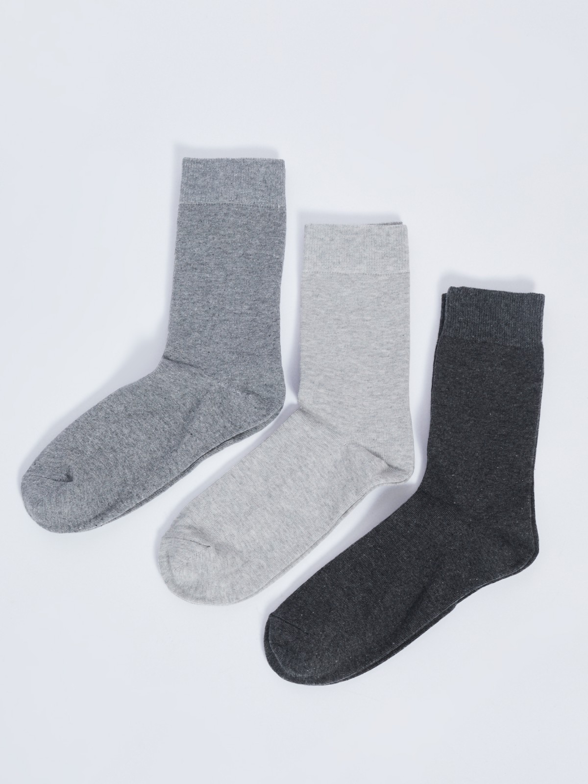 Набор носков (3 пары в комплекте) zolla 01331990Z035, цвет серый, размер 25-27