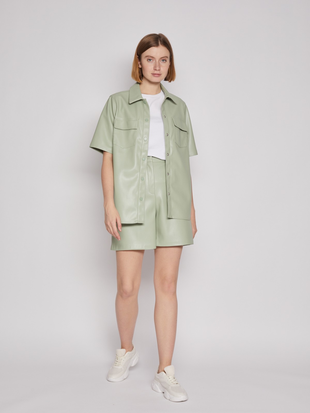 Рубашка из экокожи