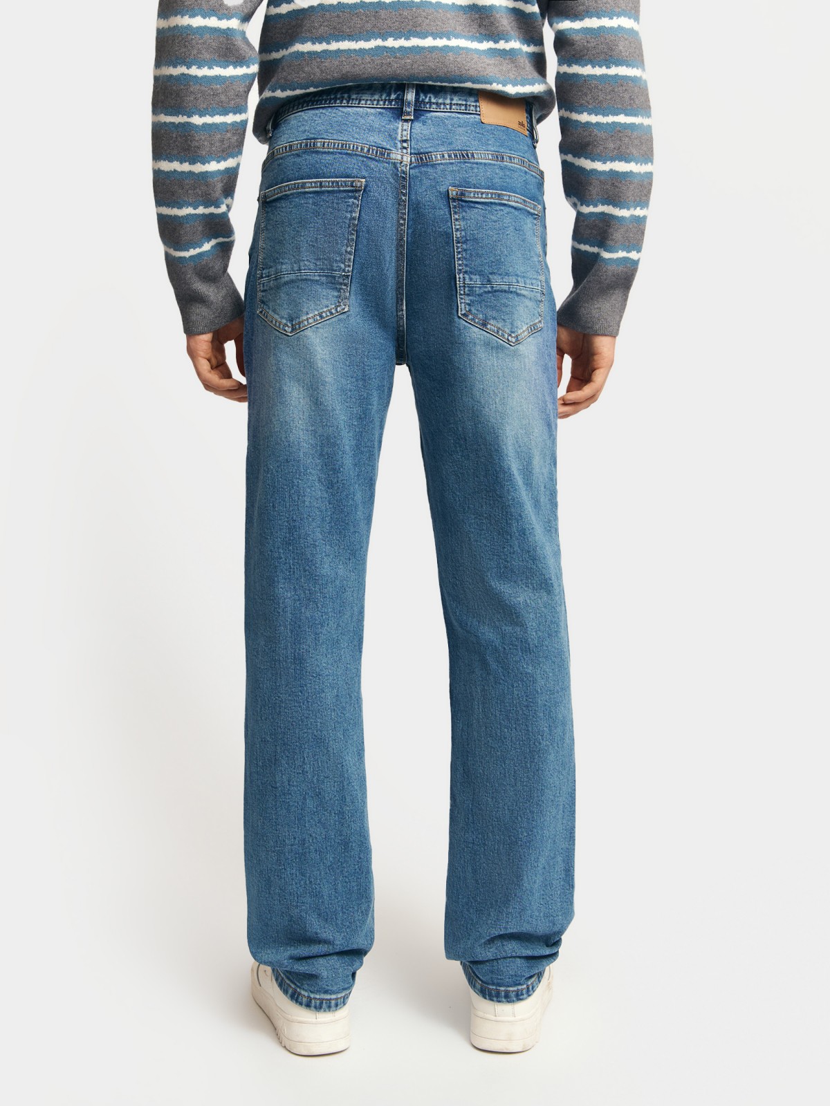 Джинсы прямого фасона из хлопка