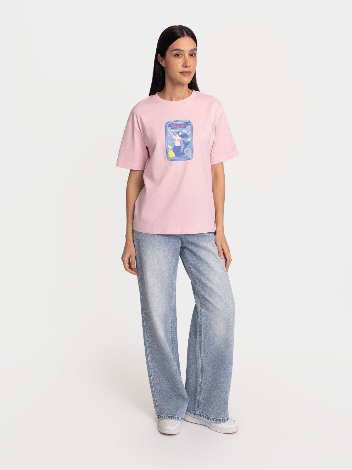 Футболка с коротким рукавом и принтом