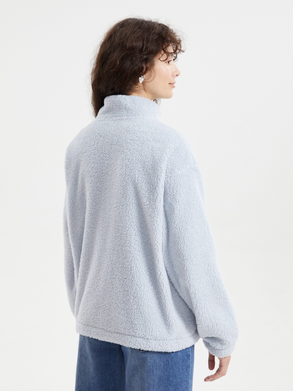 Толстовка из экомеха на молнии