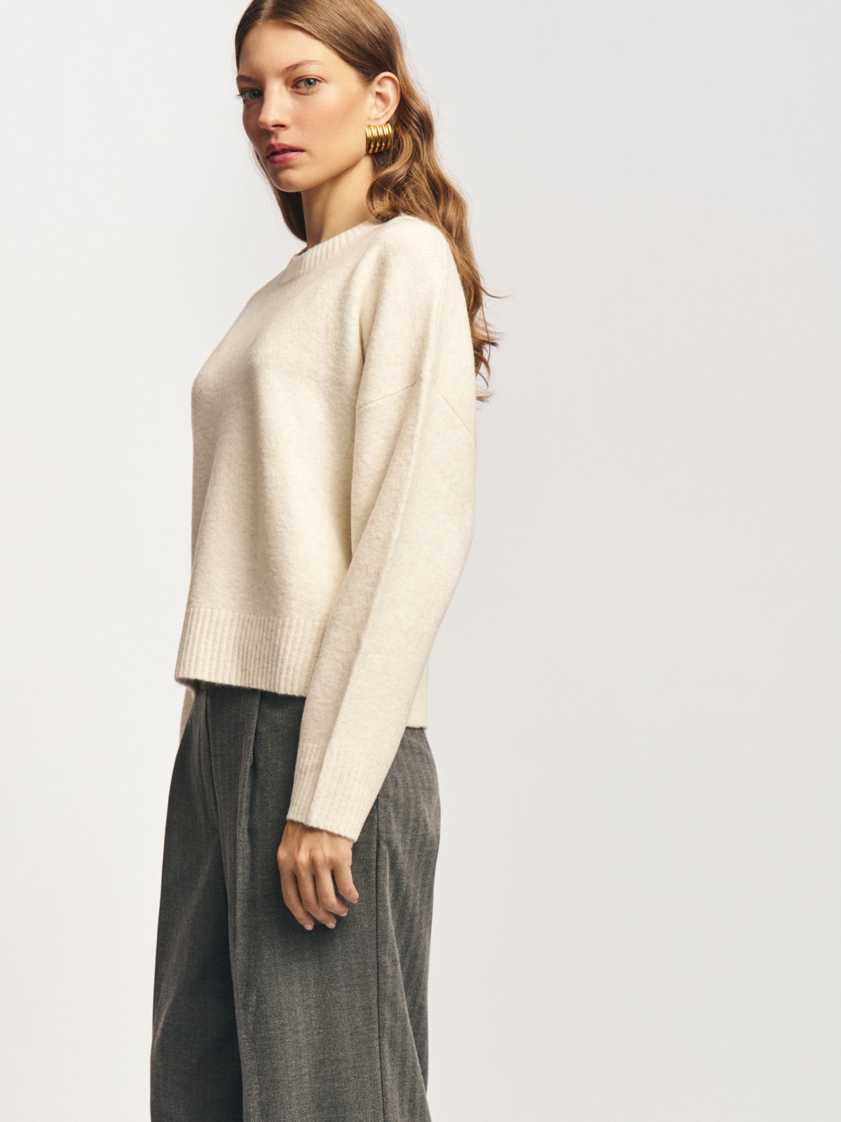 Вязаный джемпер с шерстью