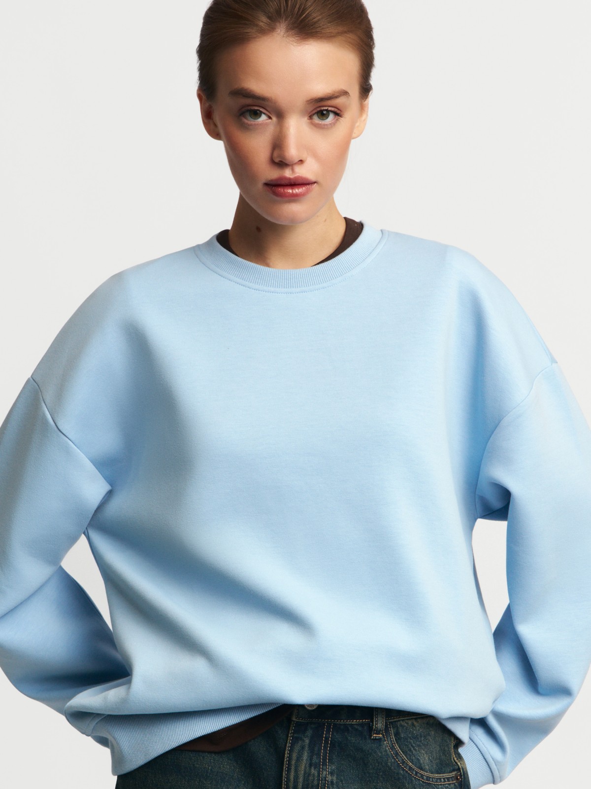 Свитшот однотонный без принта