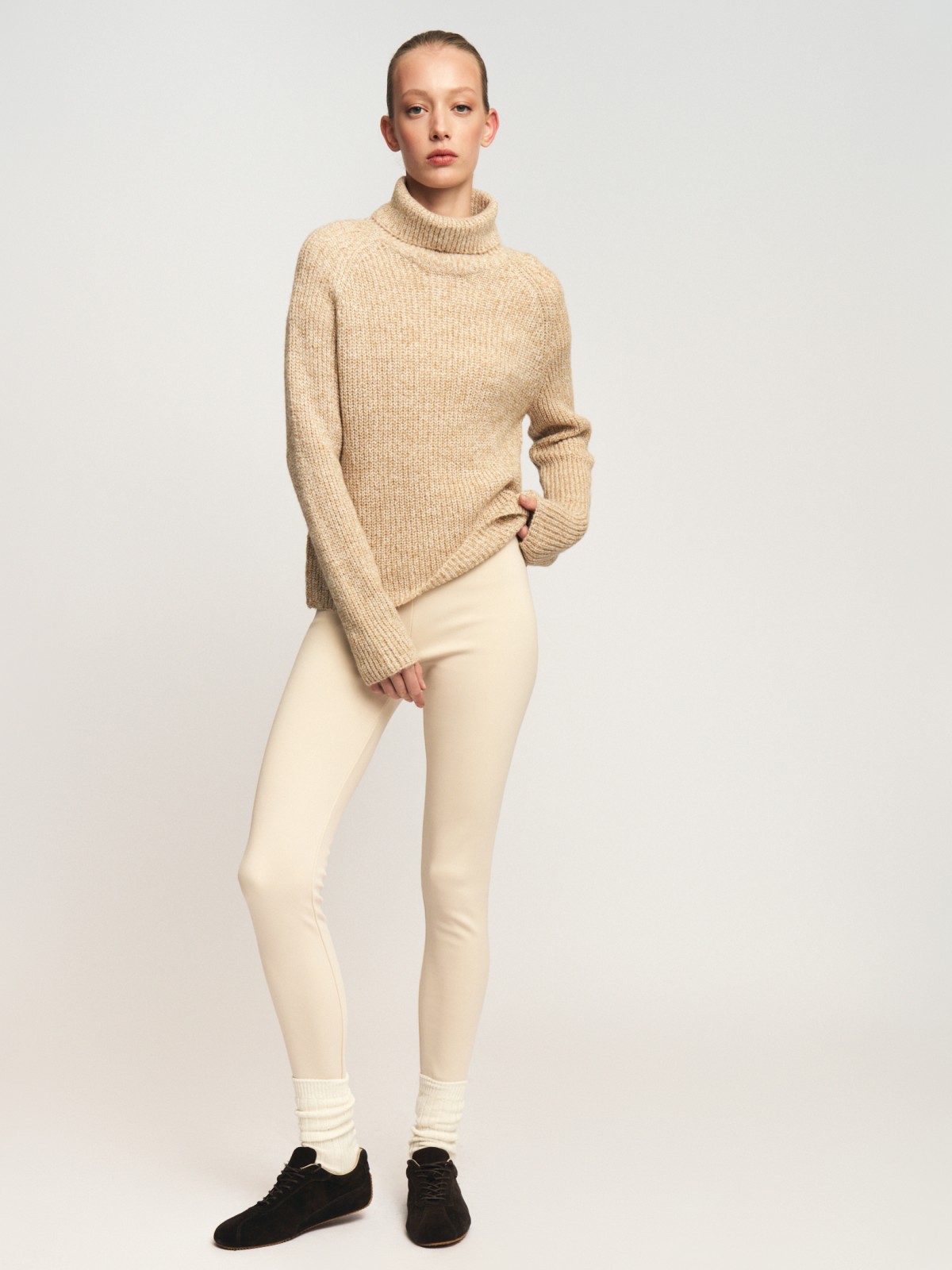 Утеплённые легинсы с начёсом