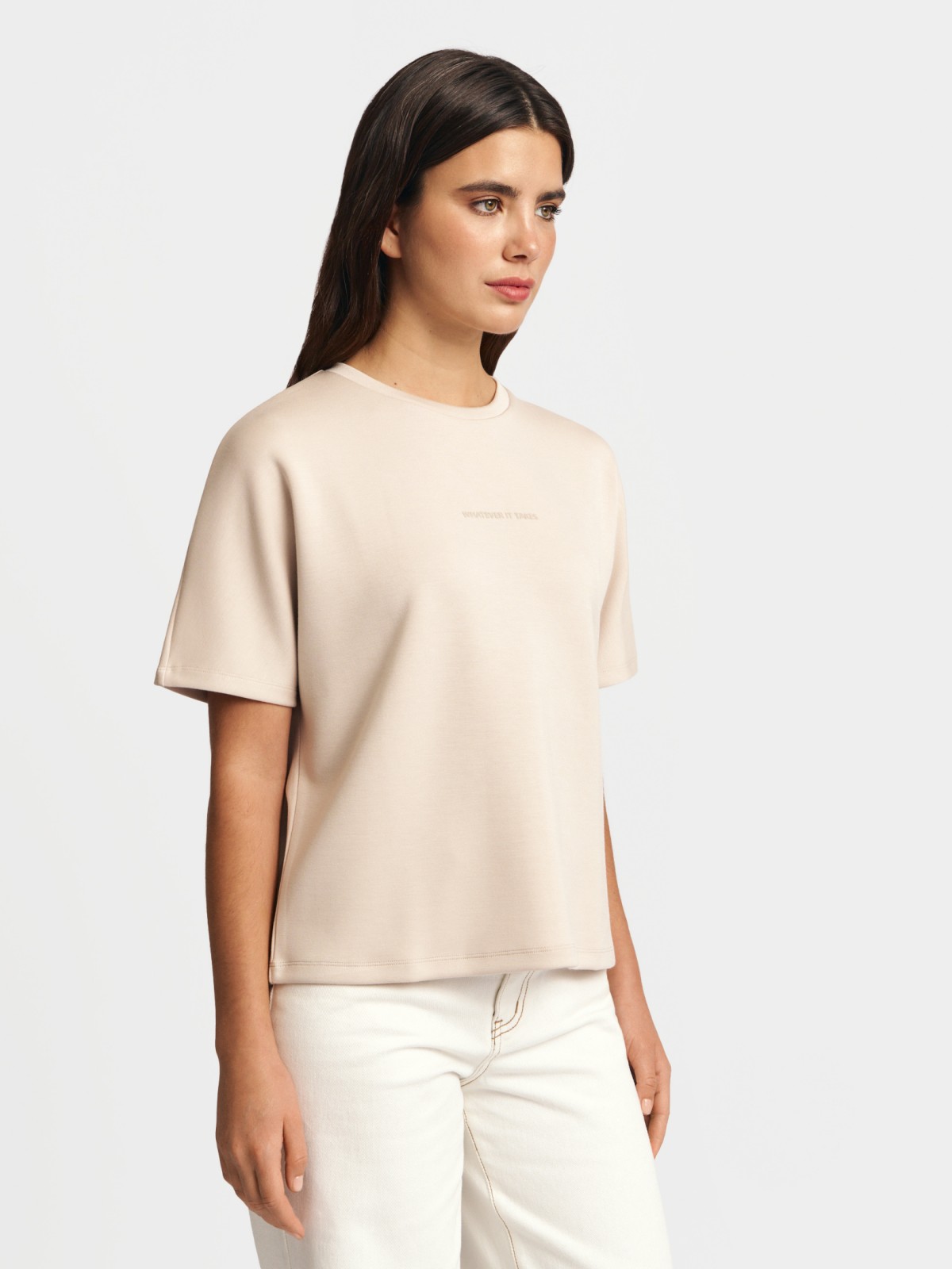 Футболка с принтом-надписью