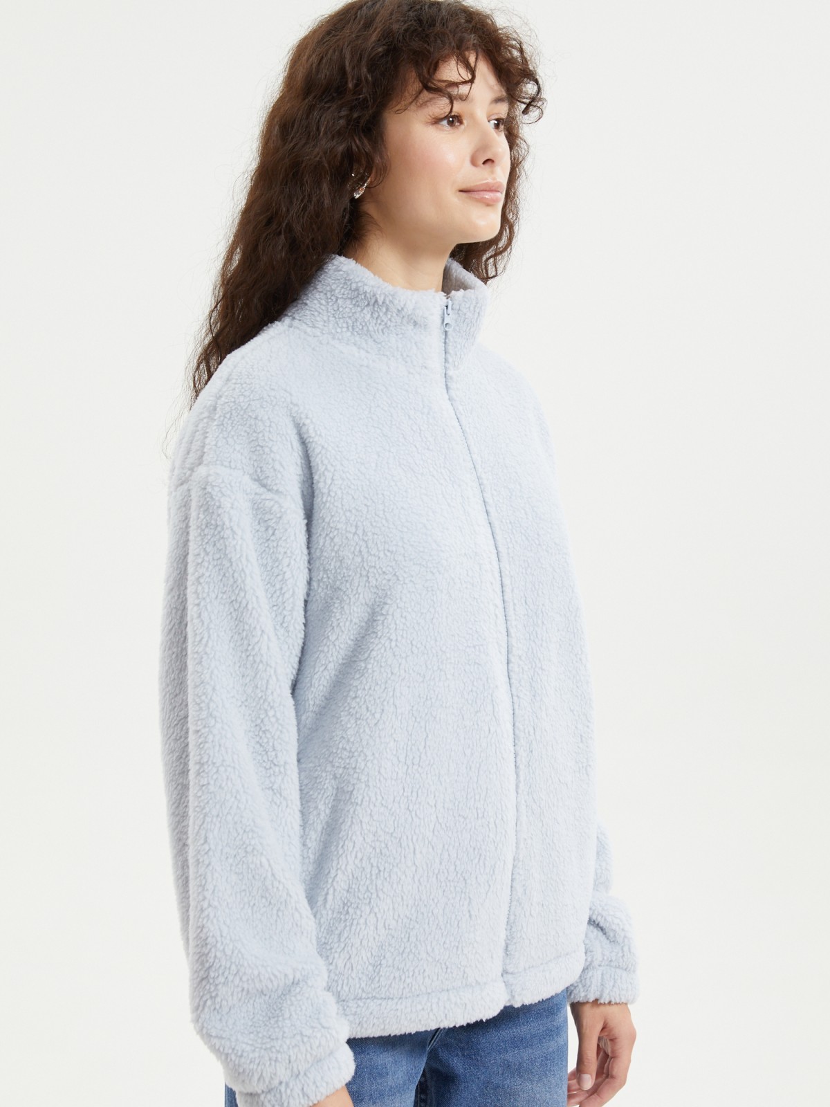 Толстовка из экомеха на молнии