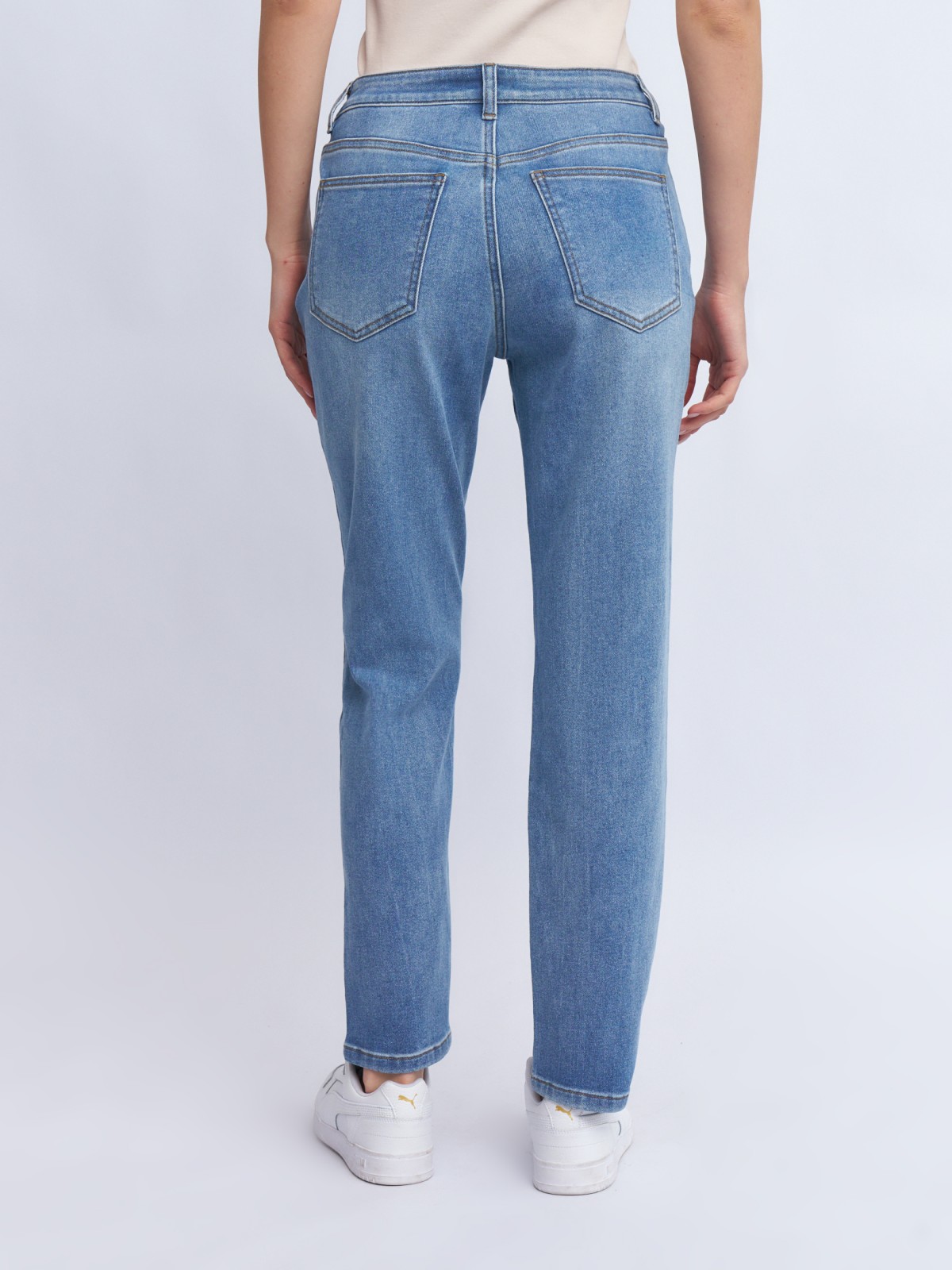 Джинсы силуэта Boyfriend со средней посадкой