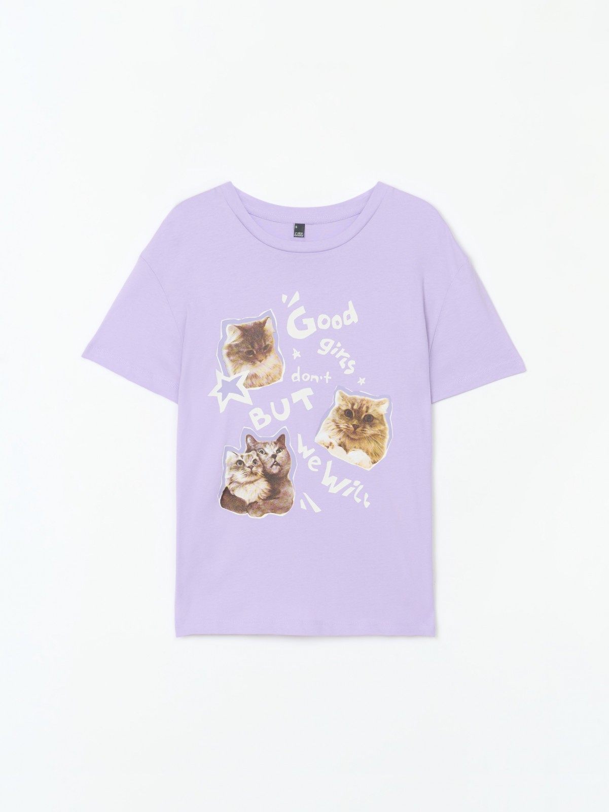 Футболка из хлопка с принтом