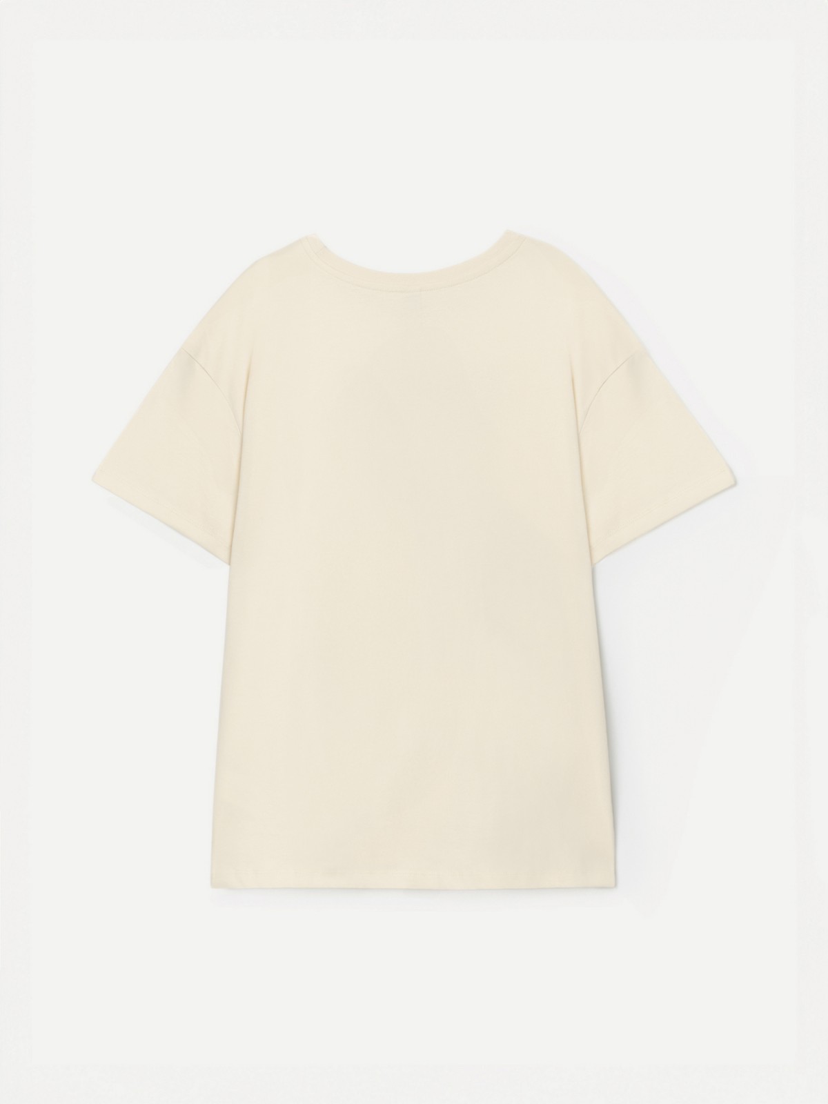 Однотонная футболка из хлопка