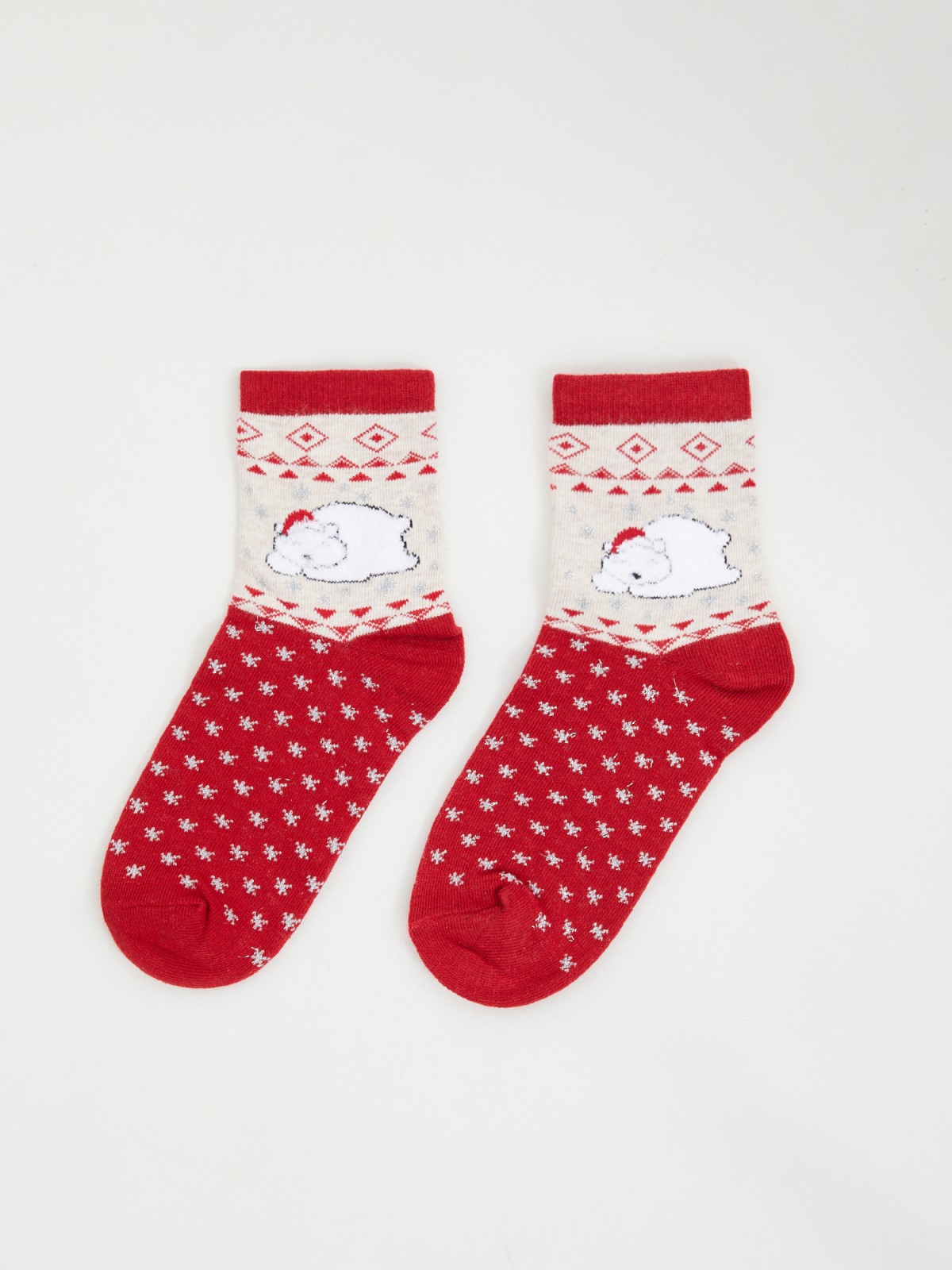 Носки с новогодним рисунком