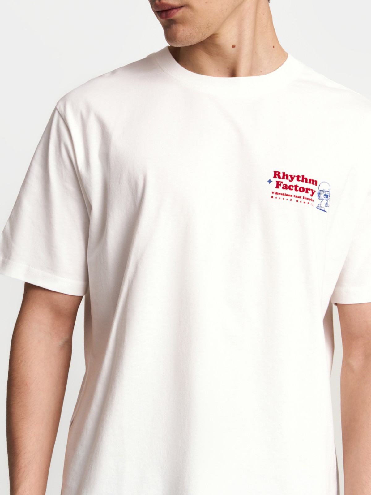 Футболка из хлопка с принтом