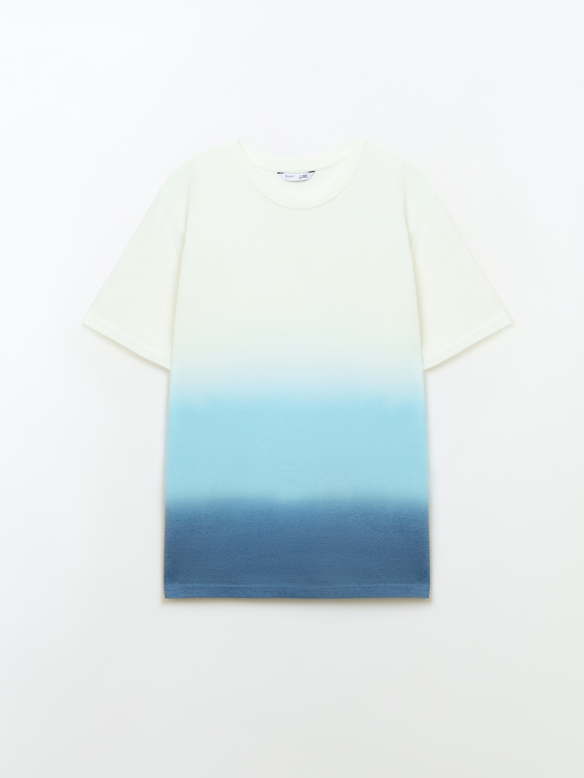 Трикотажная футболка с градиентом