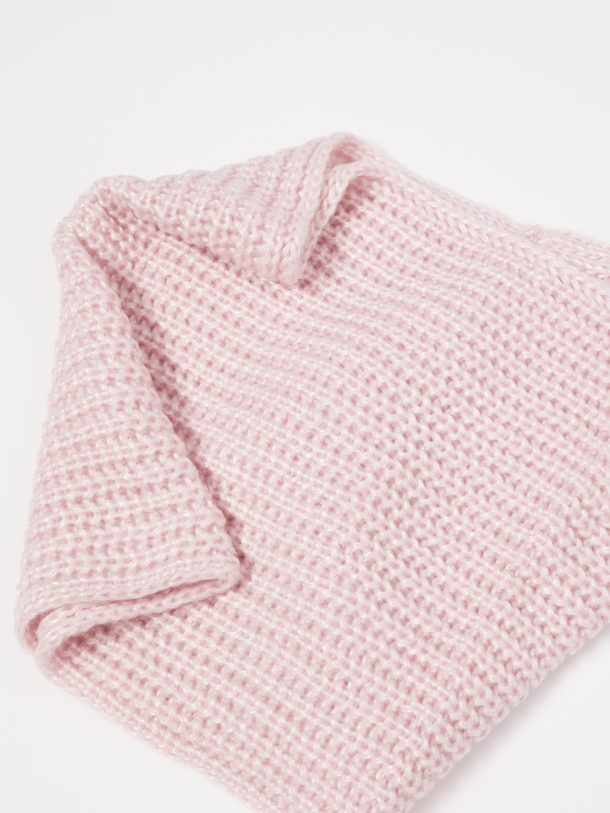 Вязаный шарф-снуд zolla 22142910J055, цвет розовый, размер No_size - фото 4