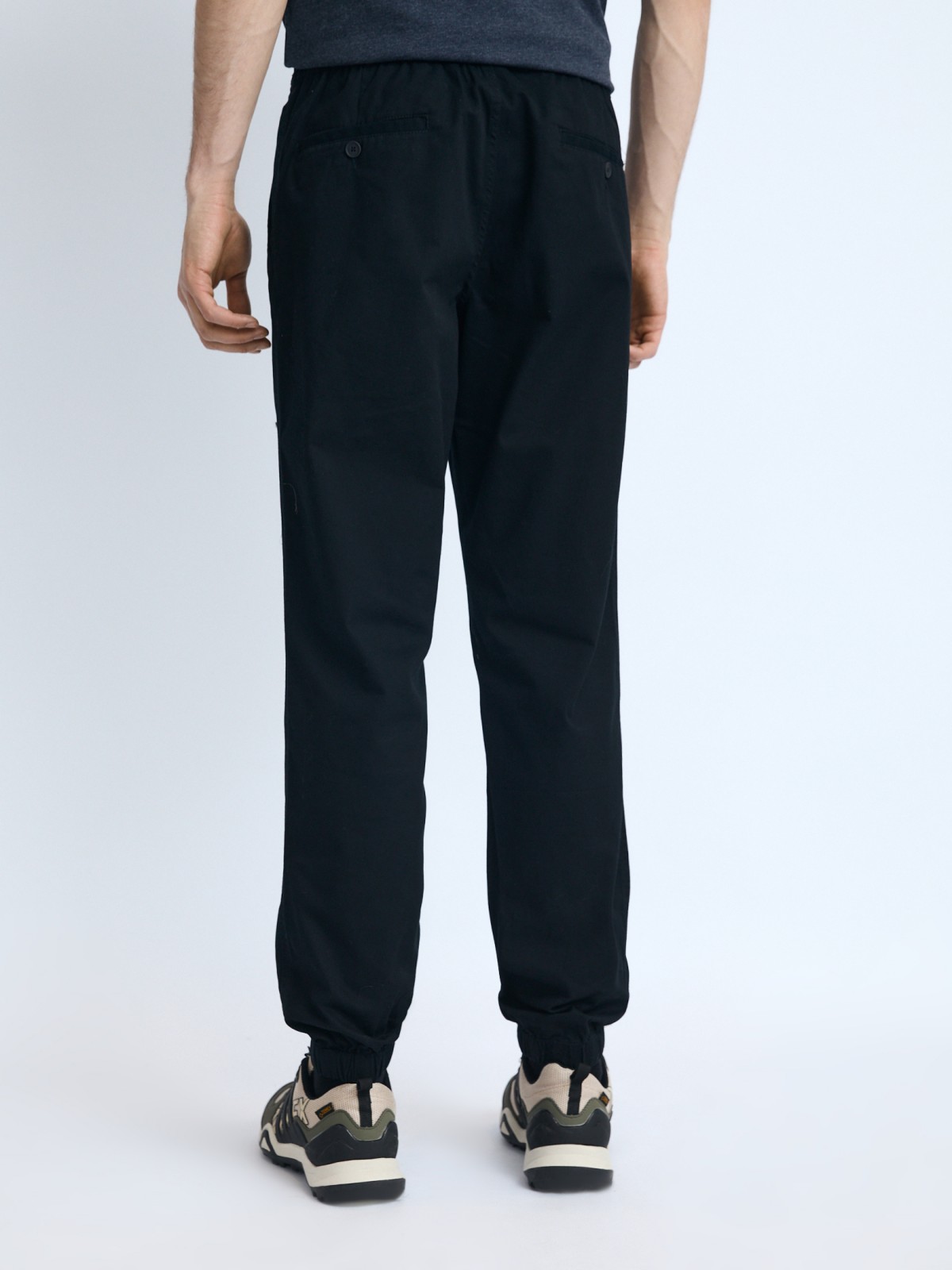 Брюки-джоггеры из хлопка на резинке