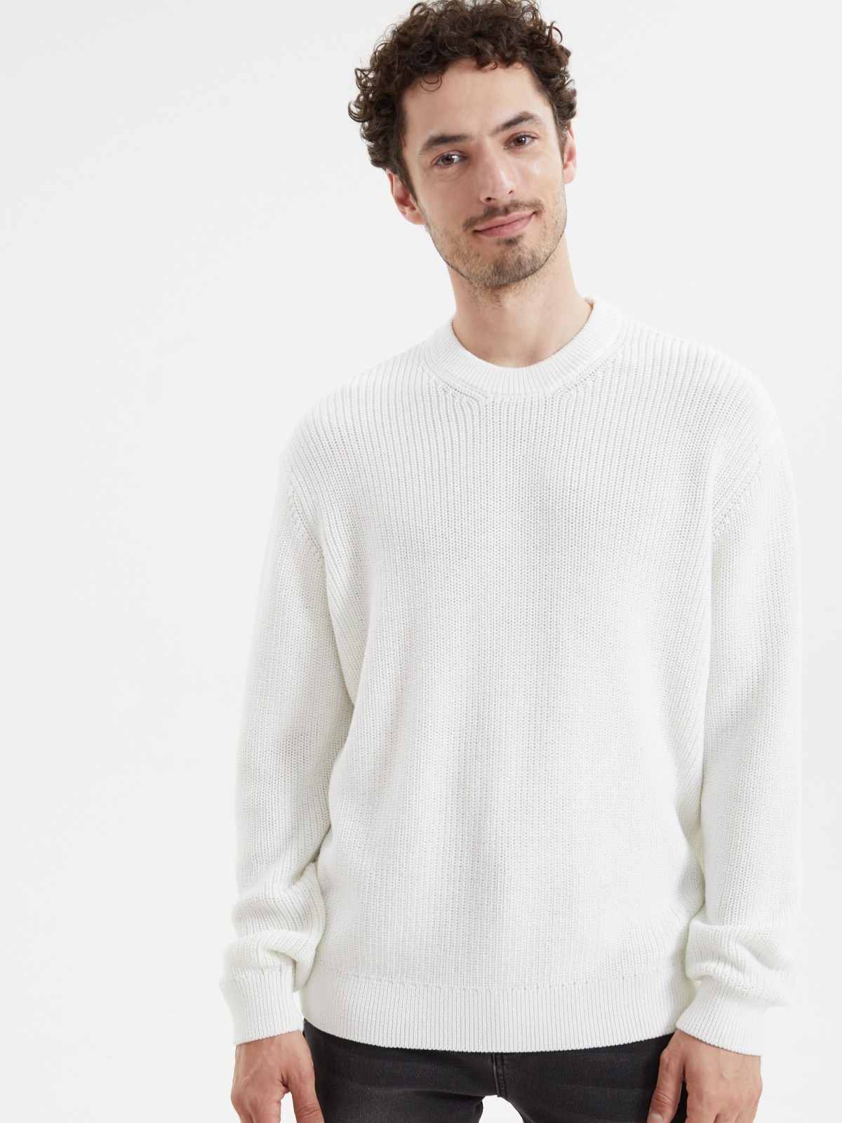 Вязаный джемпер с длинным рукавом