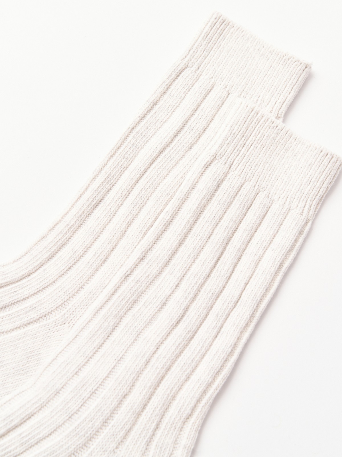 Высокие вязаные носки из хлопка