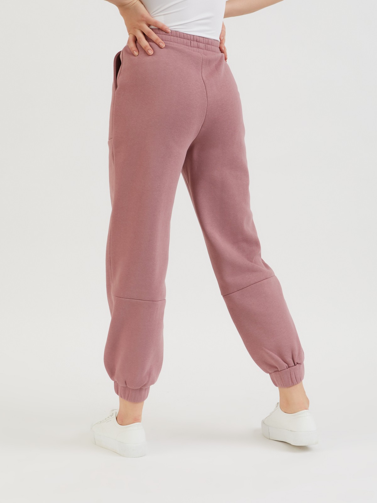 Трикотажные брюки-джоггеры zolla 22132732L321, цвет розовый, размер XS - фото 2