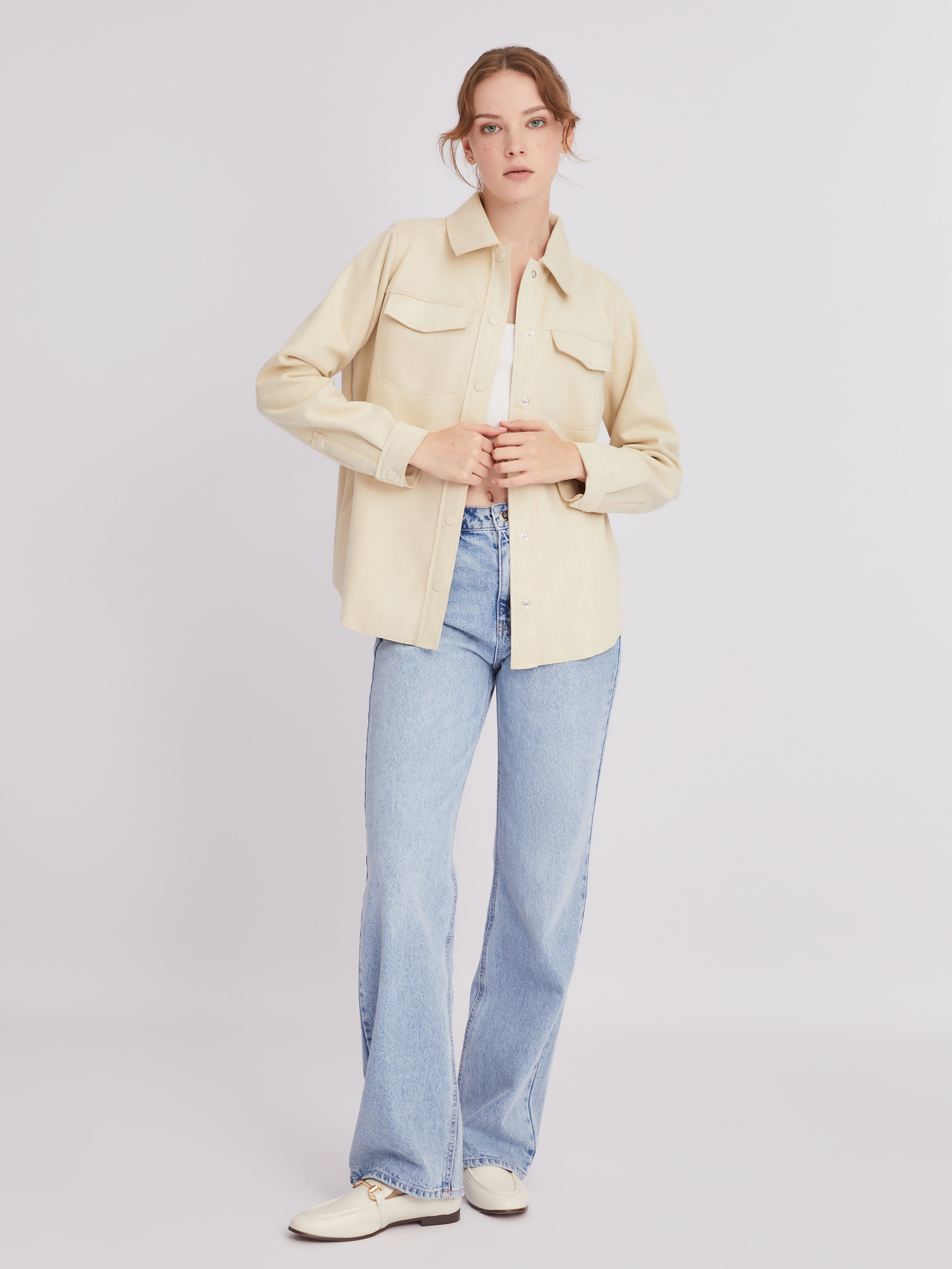 Замшевая Рубашка Женская Купить