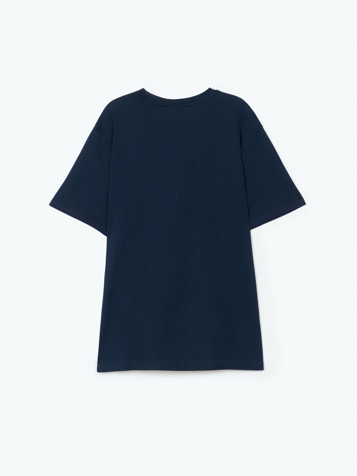 Футболка из хлопка с принтом-надписью